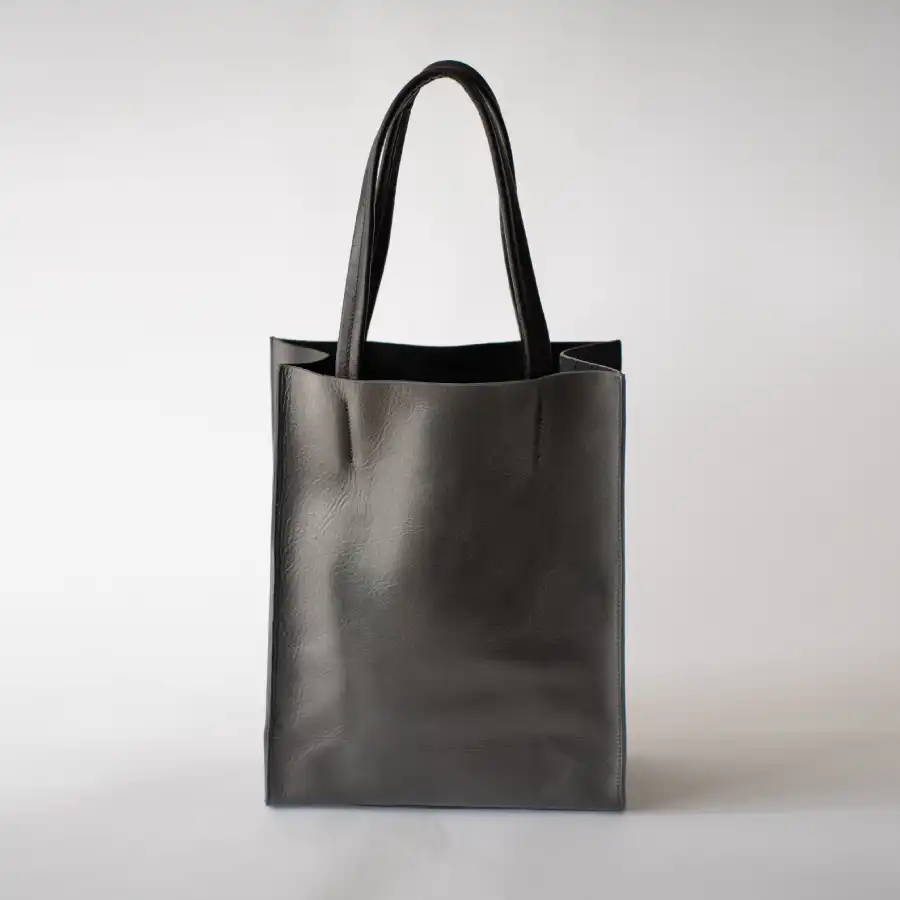 Black Premium Leather Tote Bag