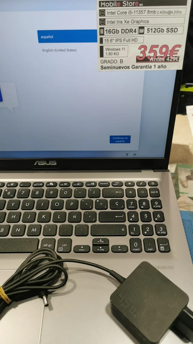 ASUS F515E i5-11357/16Gb/512Gb SSD/15,6"/Gr.B