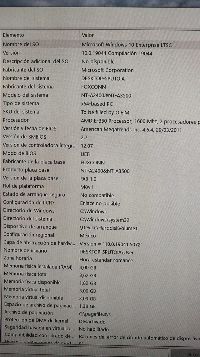 Mini PC Nettop Amd E-350/4Gb/500Gb/HD 6310Graphics