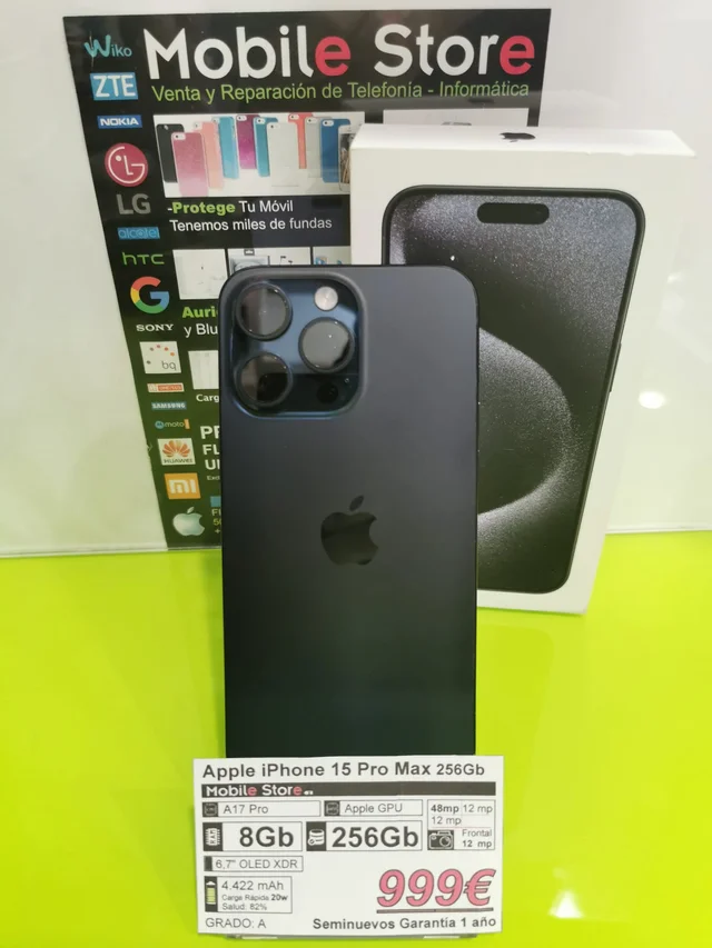 Apple iPhone 15 Pro Max 256GB Azul