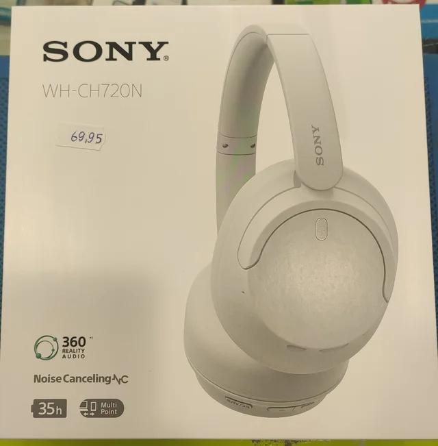 Auriculares Sony WH-CH720N blancos