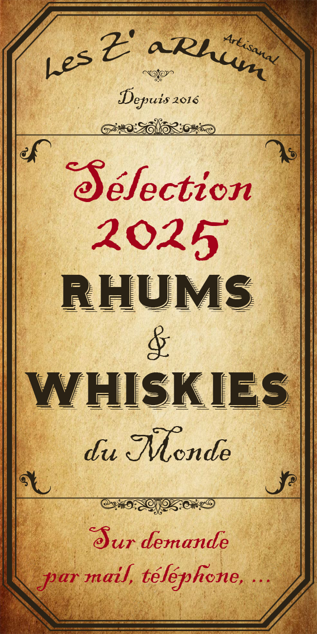 Sélection 2025 RHUMS & WHISKIES du Monde - Nous contacter