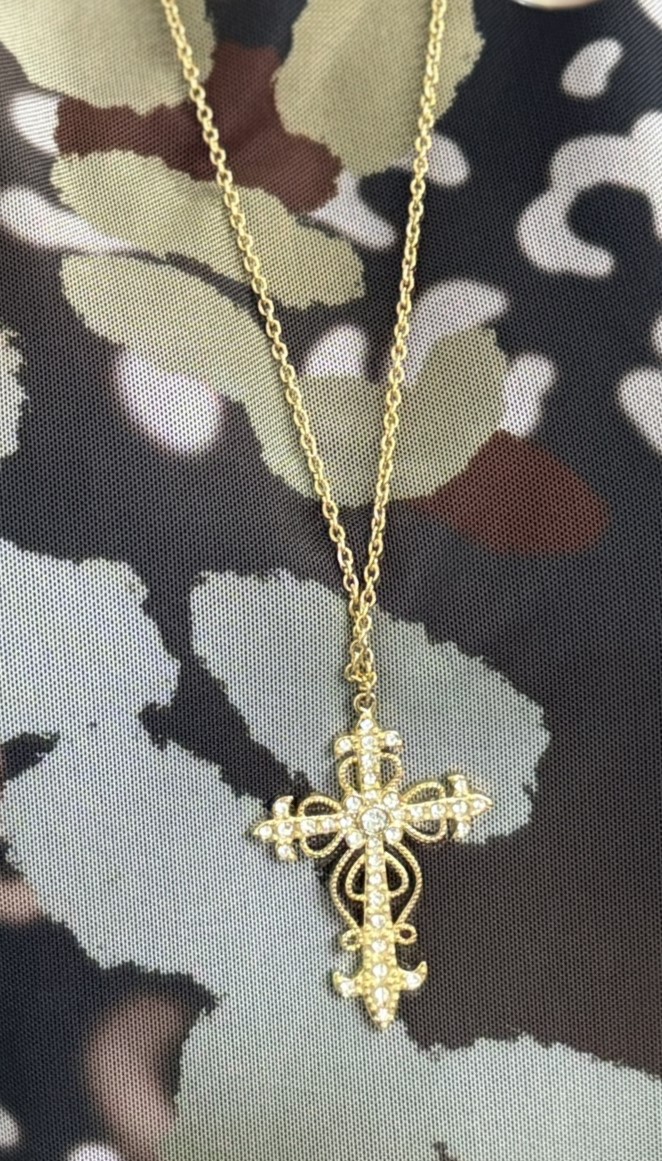 Collar crucifijo dorado