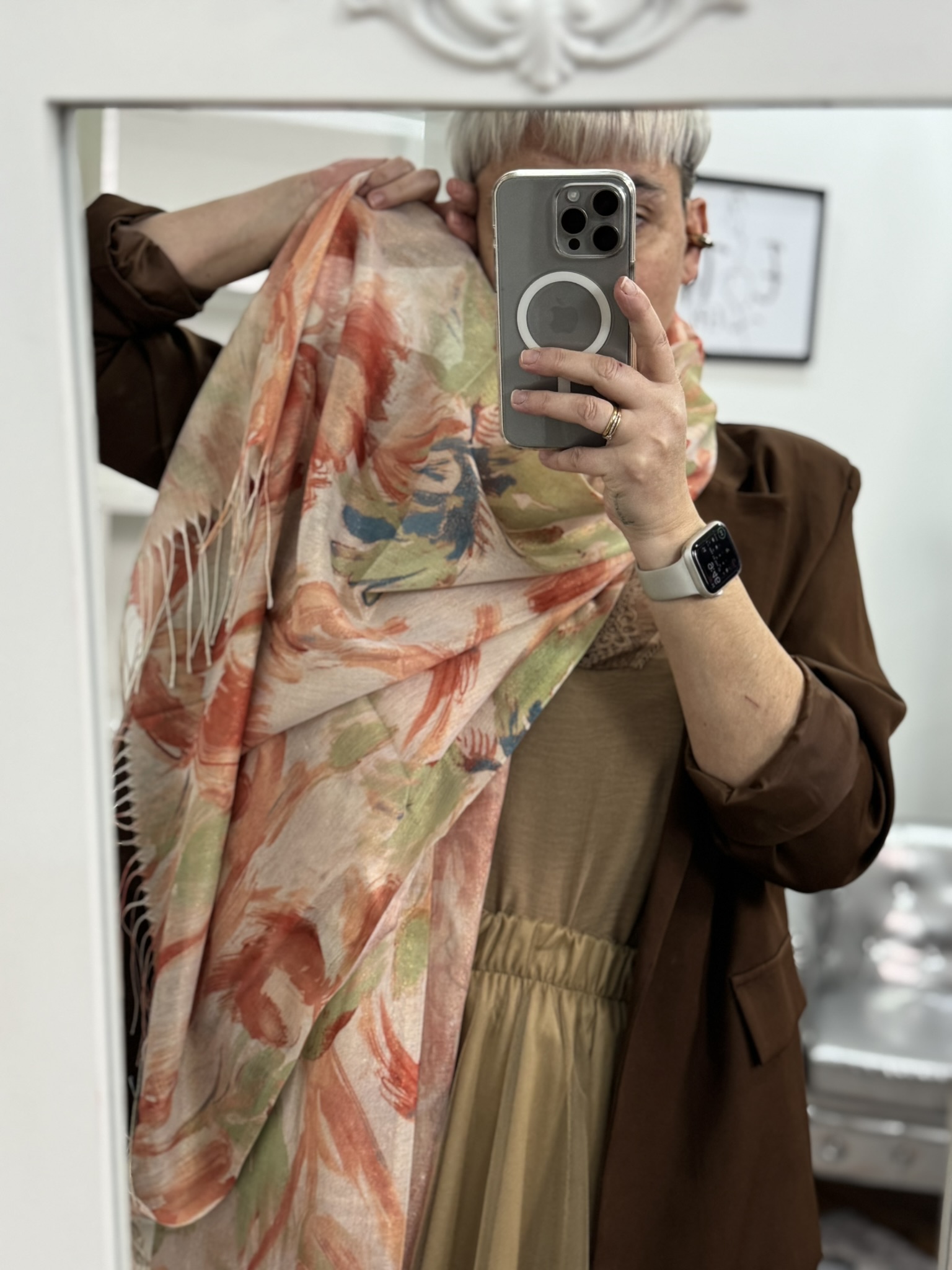 Pañuelo maxi flores