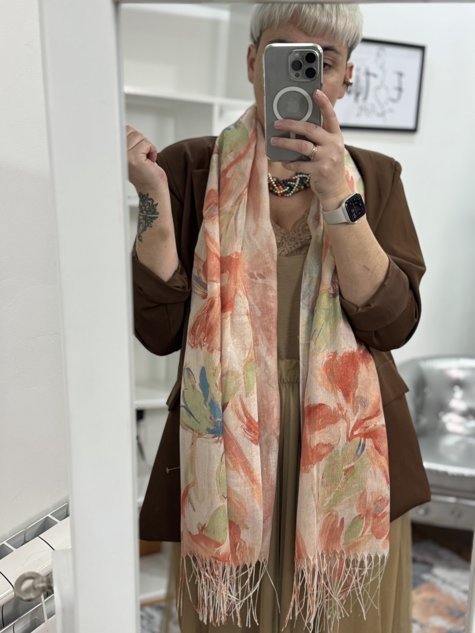 Pañuelo maxi flores