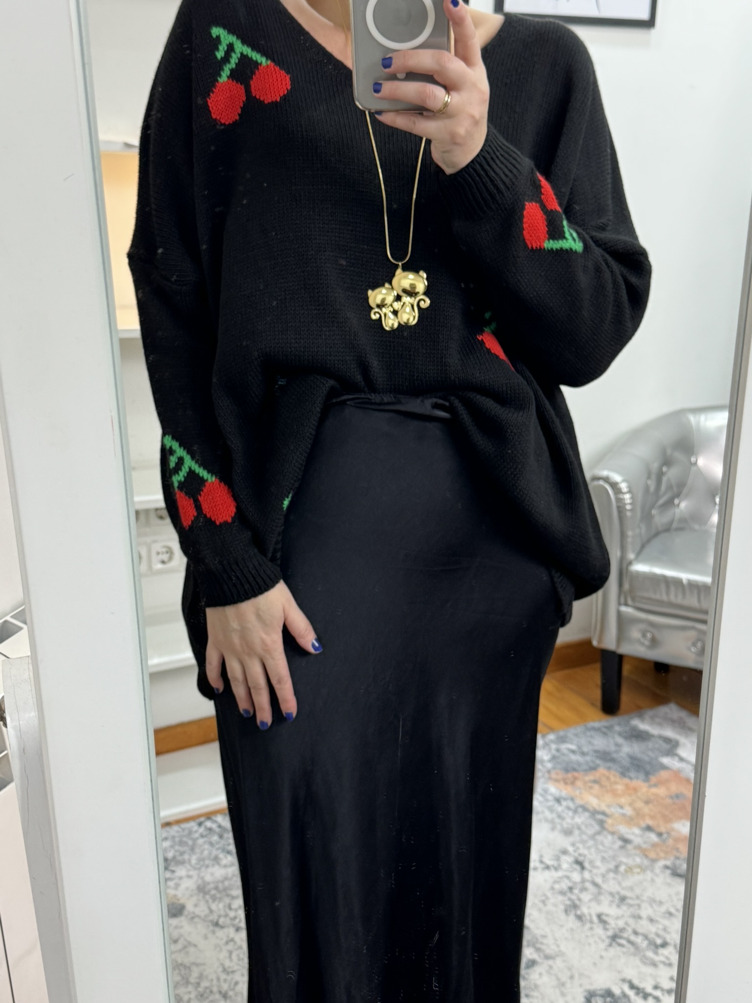 Falda satín 