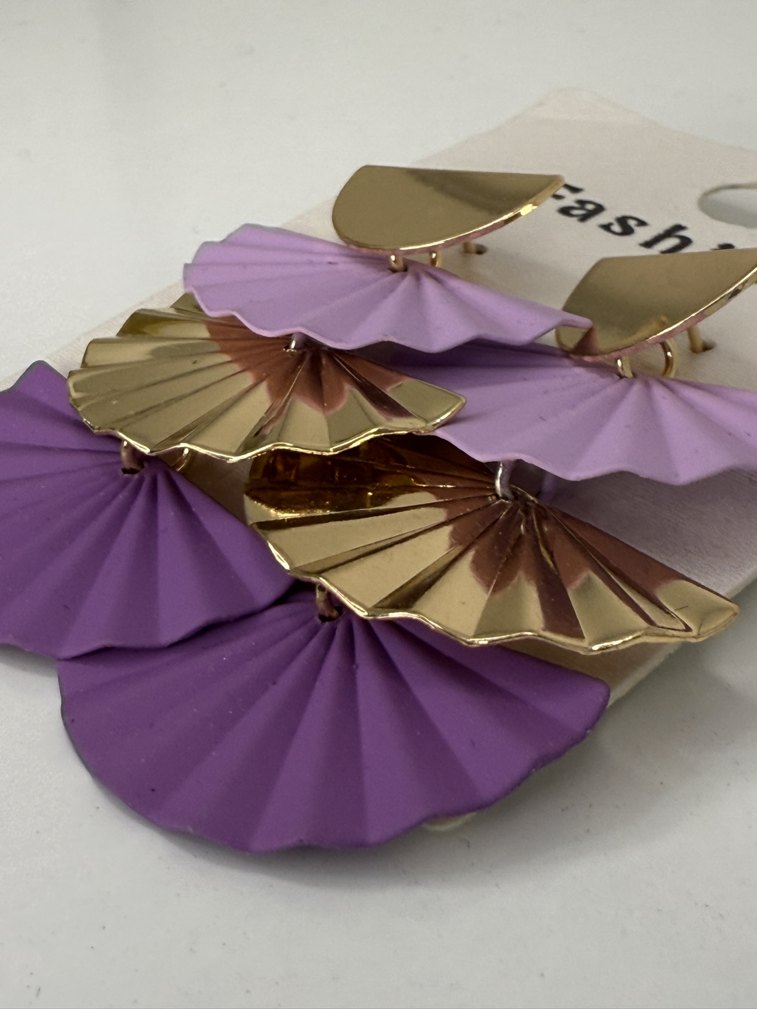 Pendientes abanicos