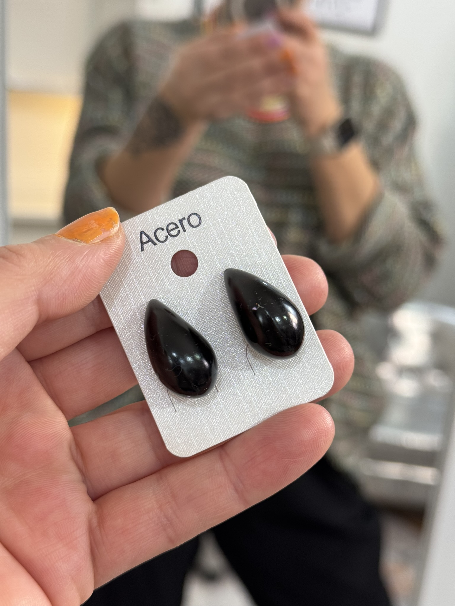 Pendientes gotas colores