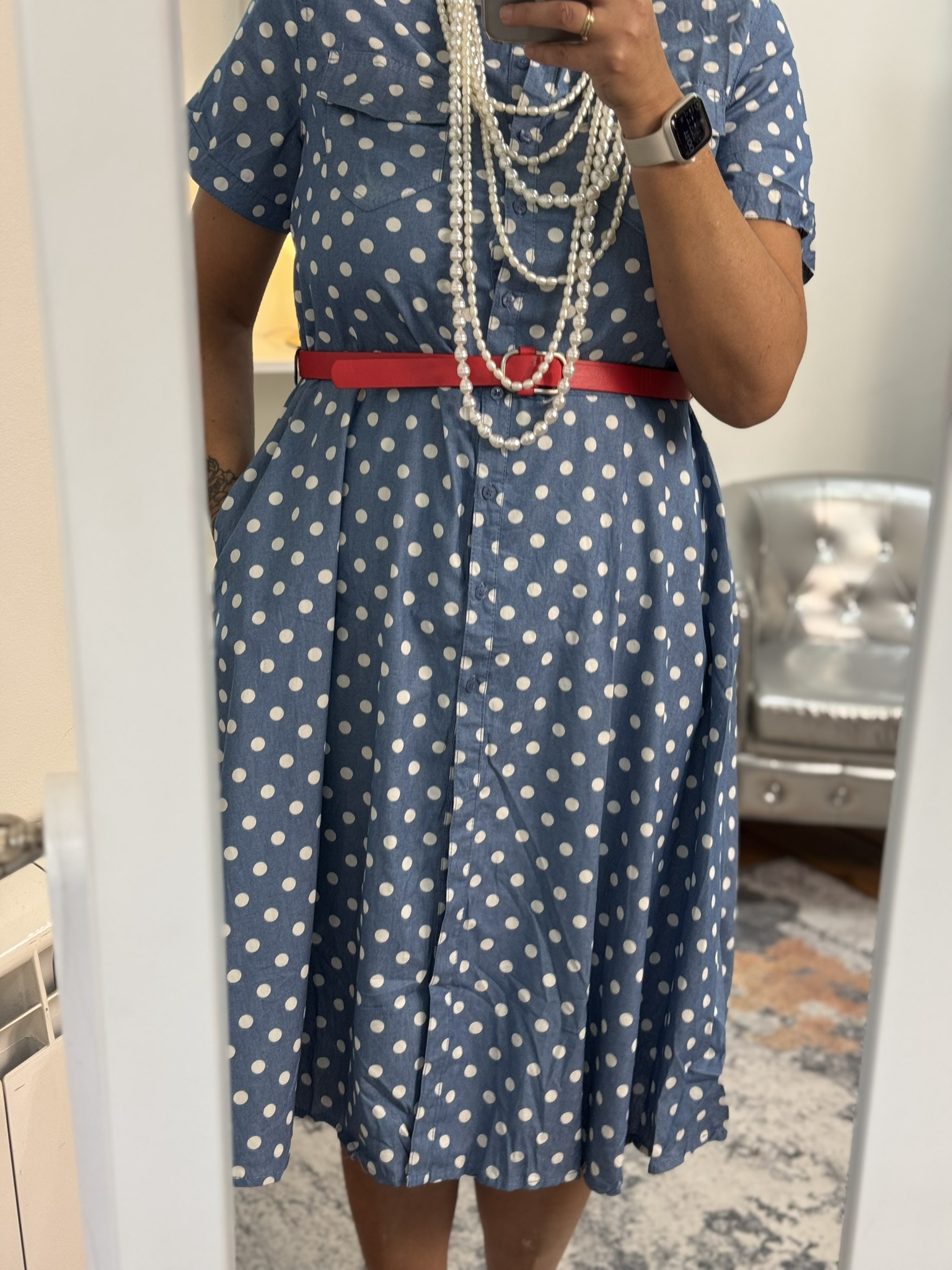 Vestido lunares