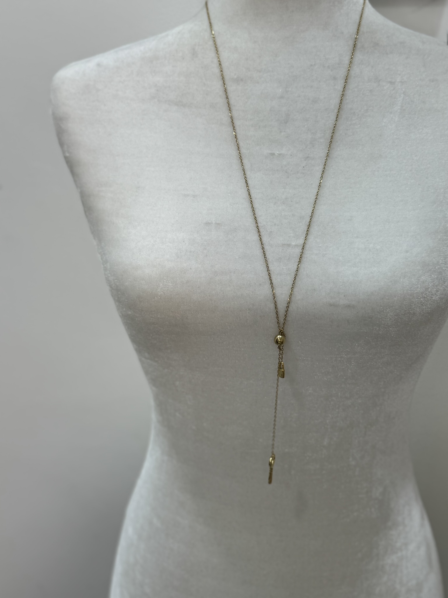 Collar largo llave y candado