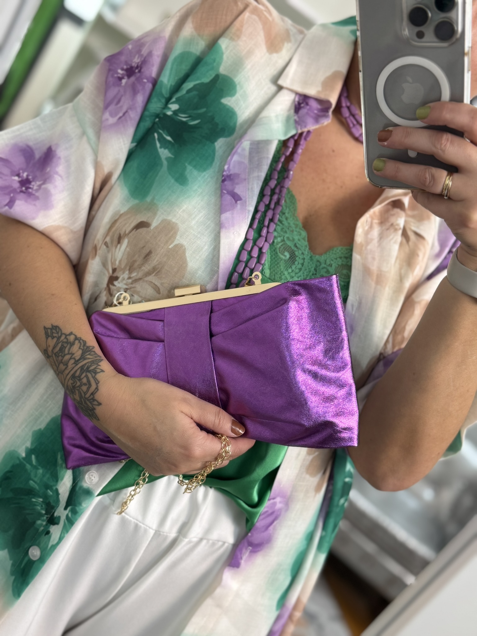Bolso metalizado