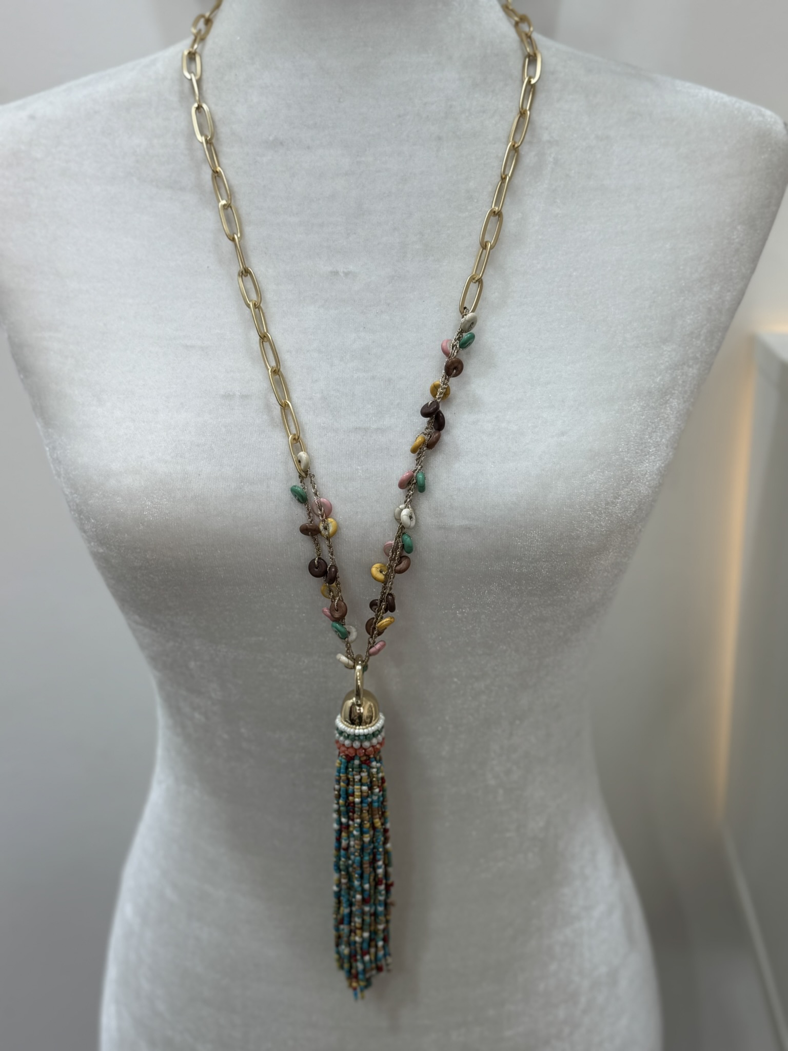 Collar cuentas multicolor