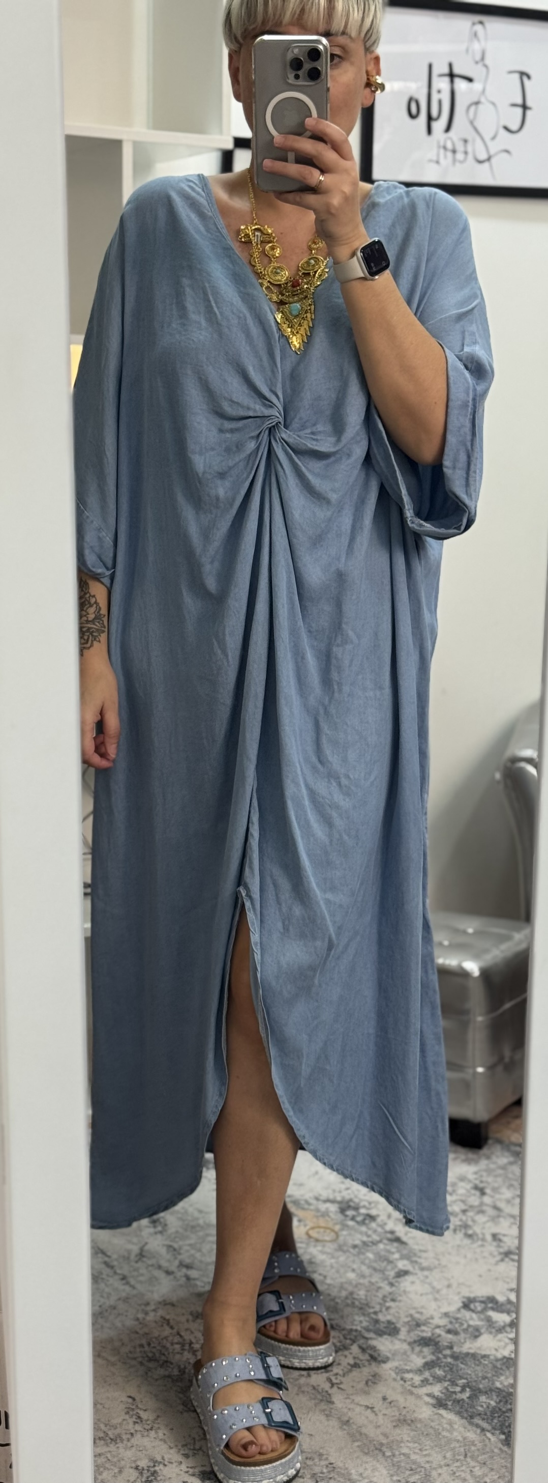 Vestido modal nudo