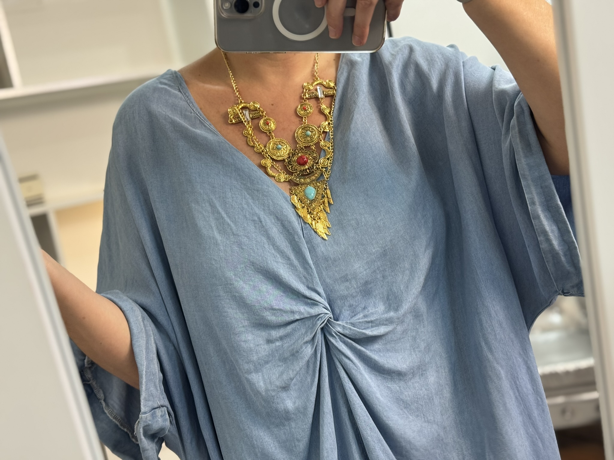 Vestido modal nudo