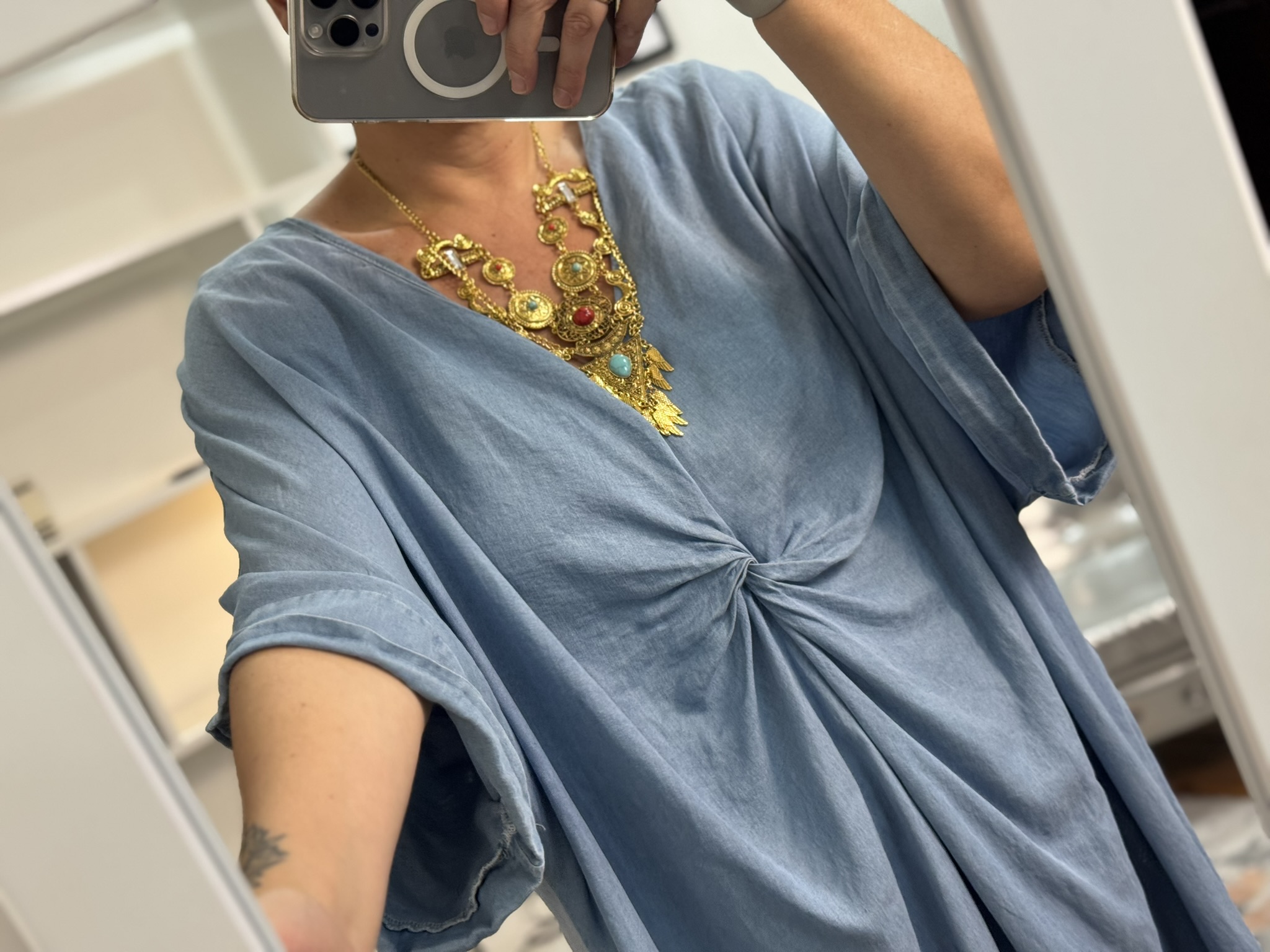 Vestido modal nudo