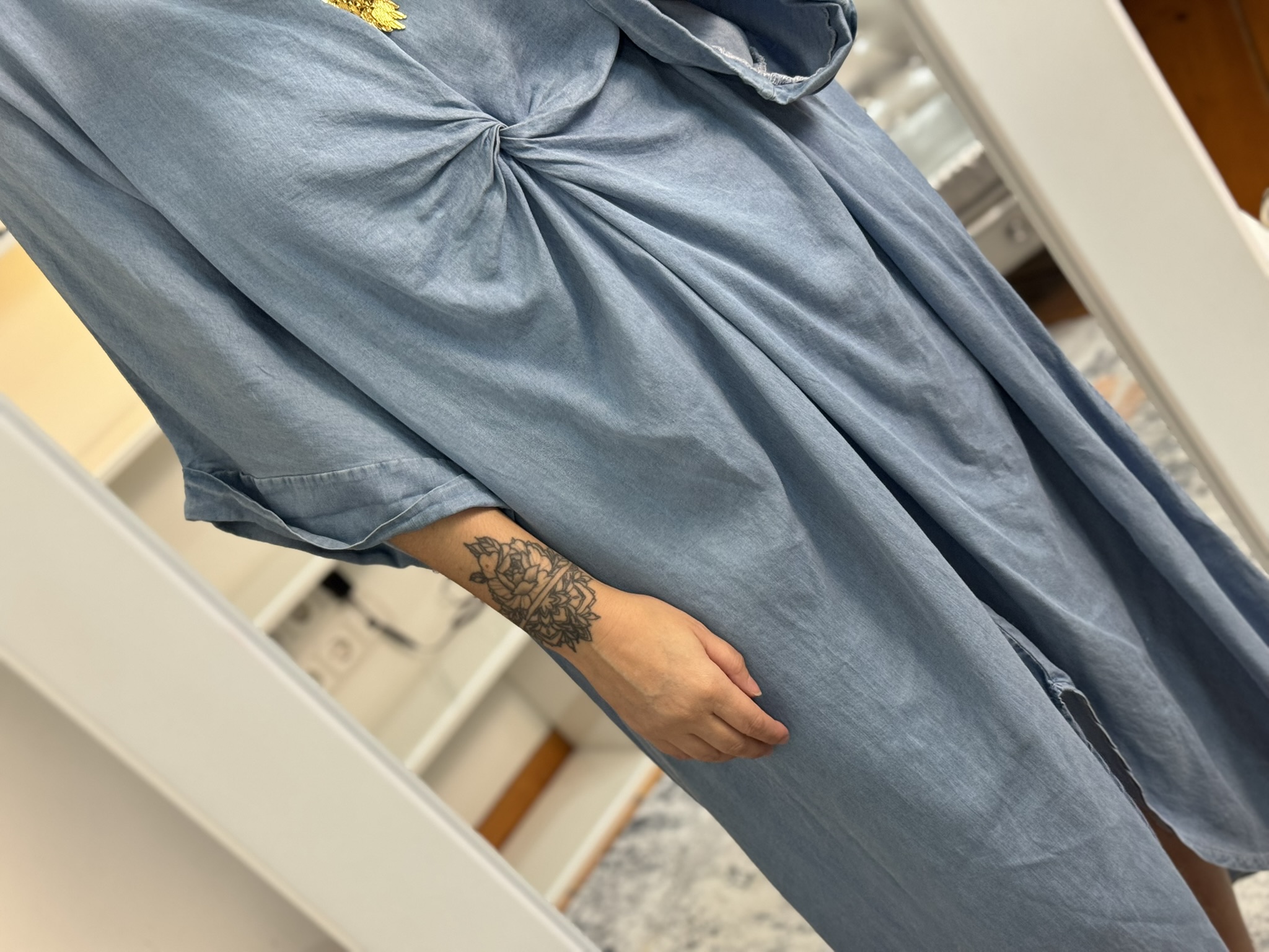 Vestido modal nudo