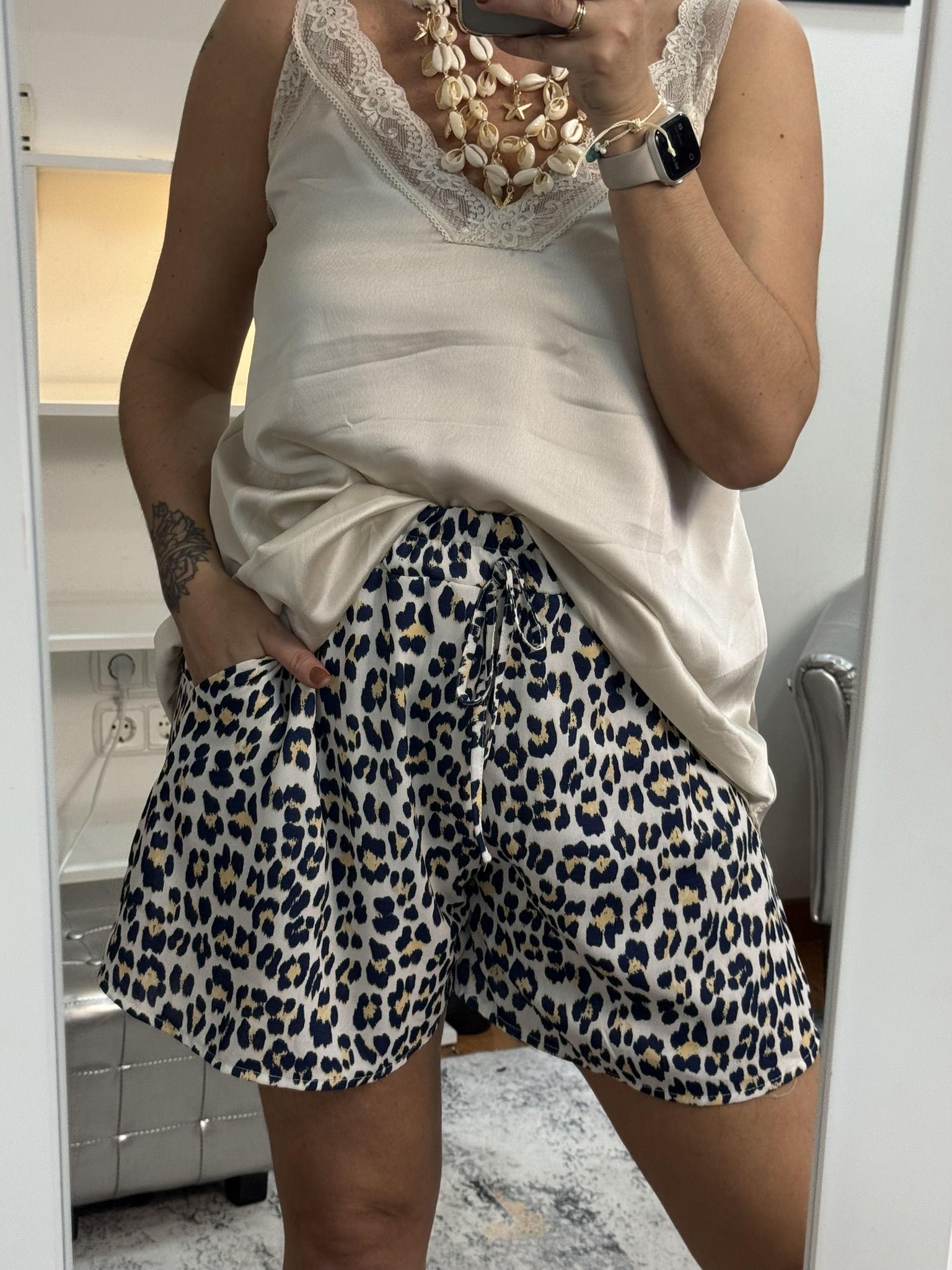 Short Fluido animal print
