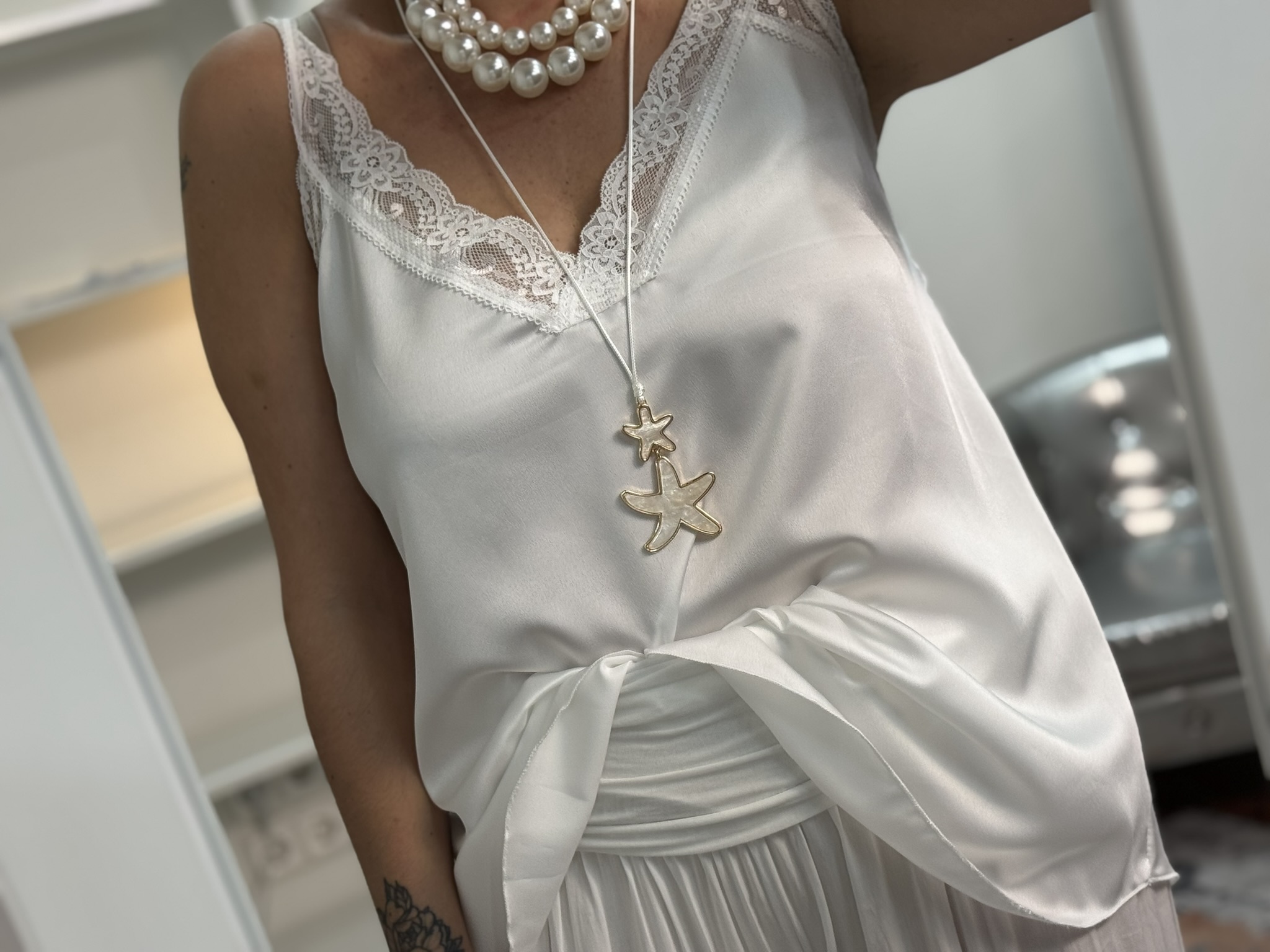 Collar estrella doble