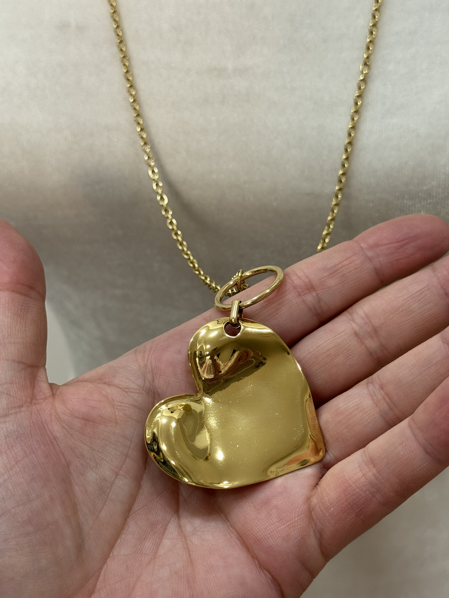 Collar corazon ondulado