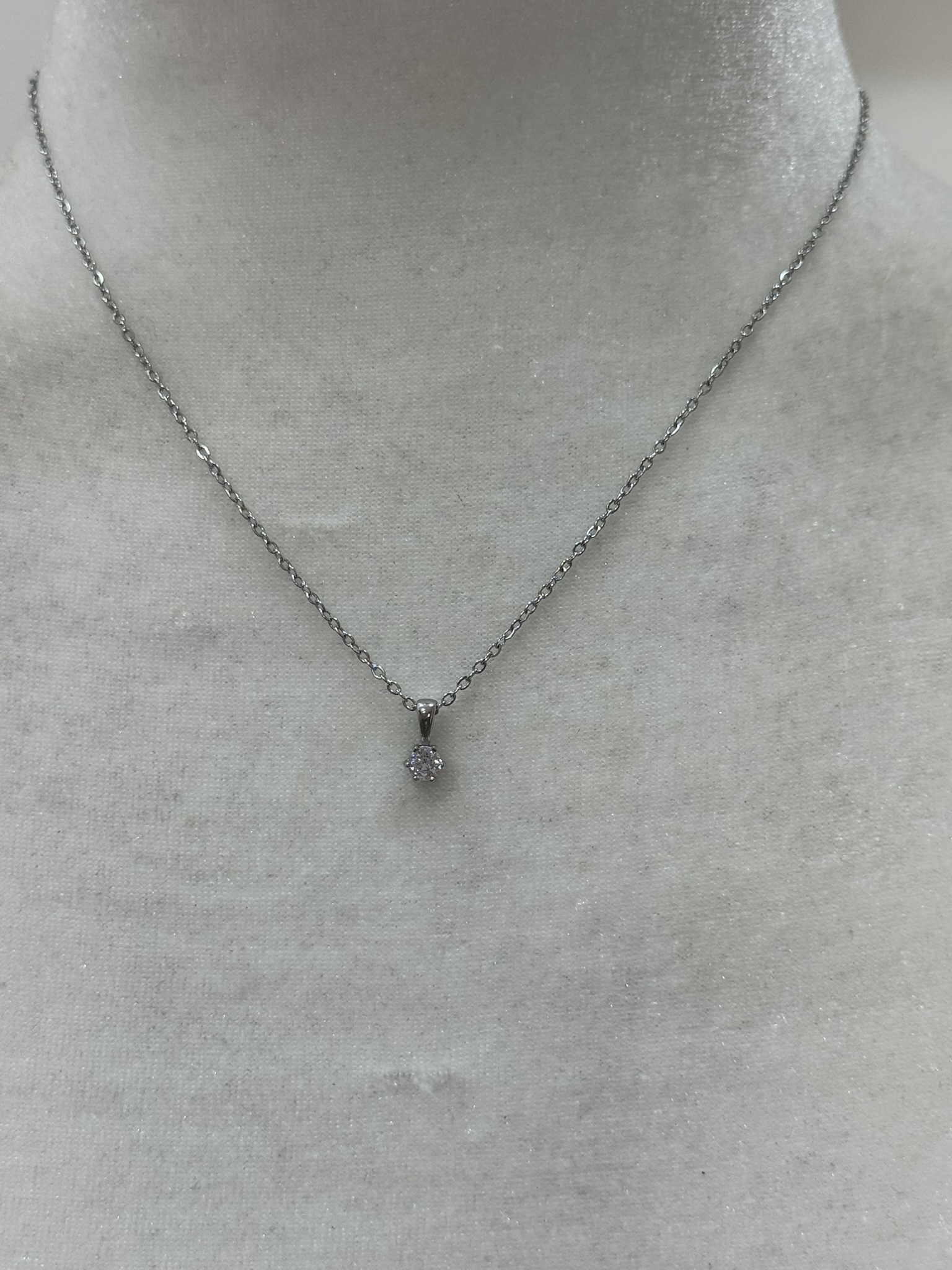 Collar acero soliario