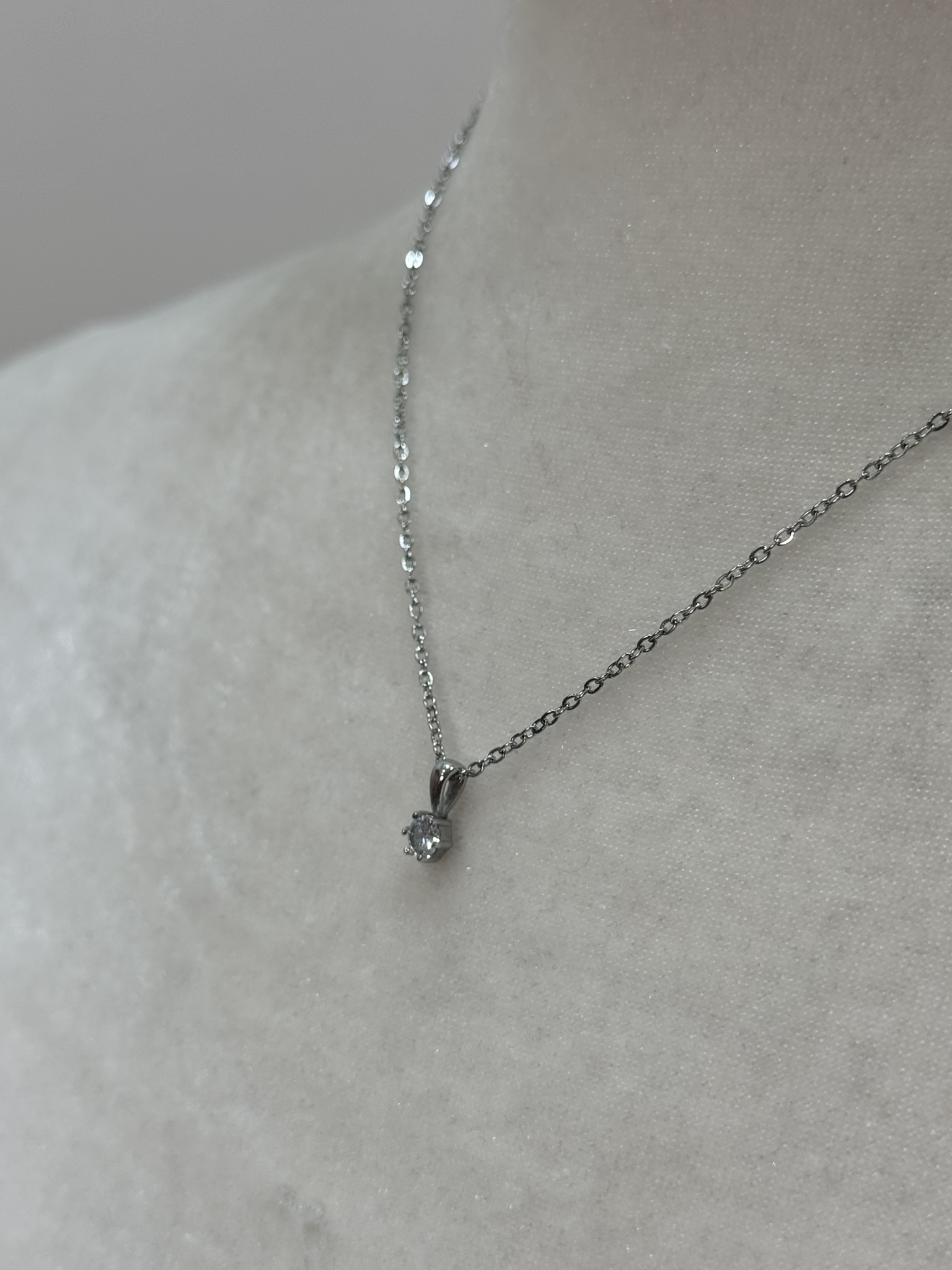 Collar acero soliario