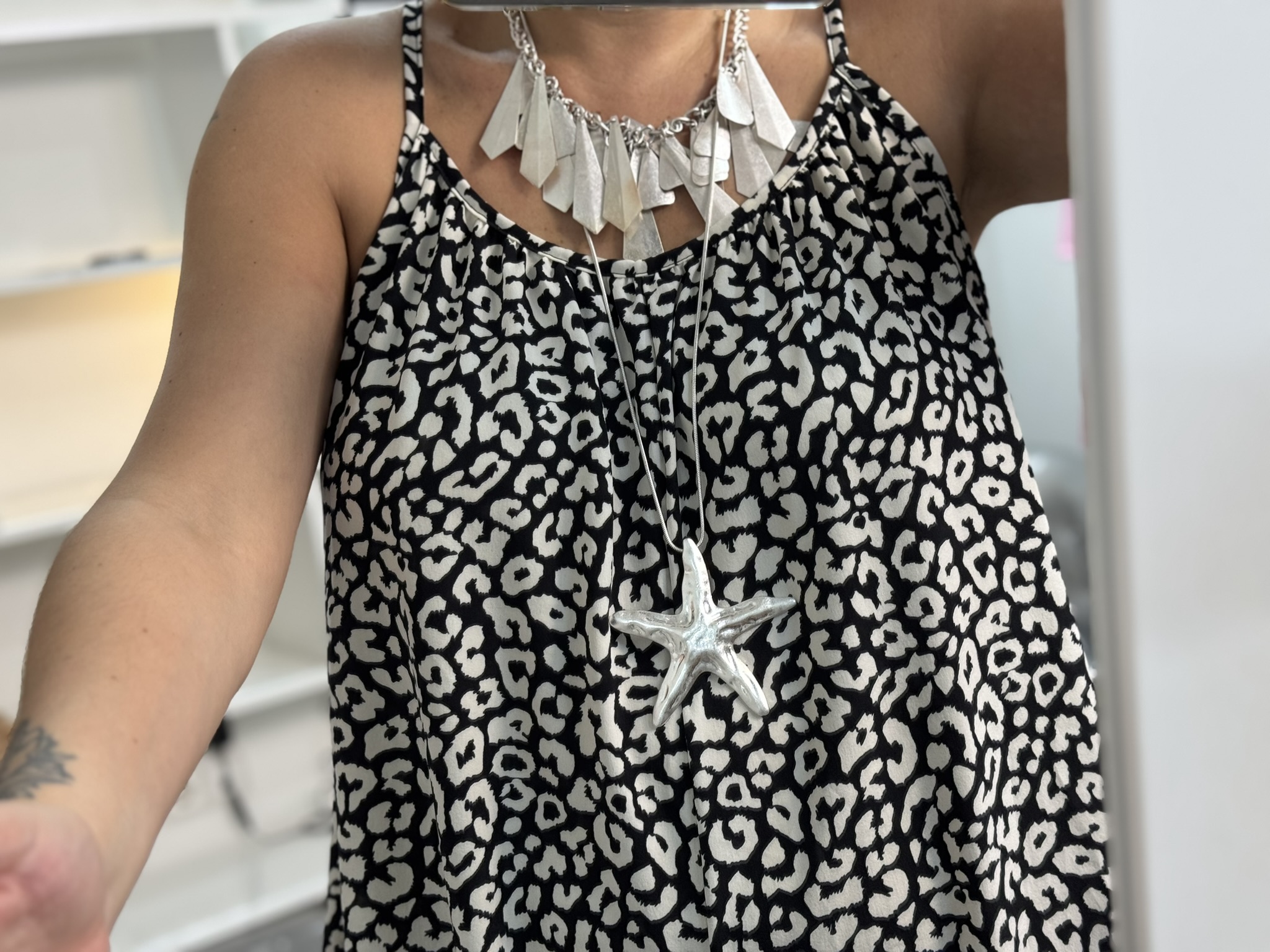 Mono efecto falda pantalón Animal print
