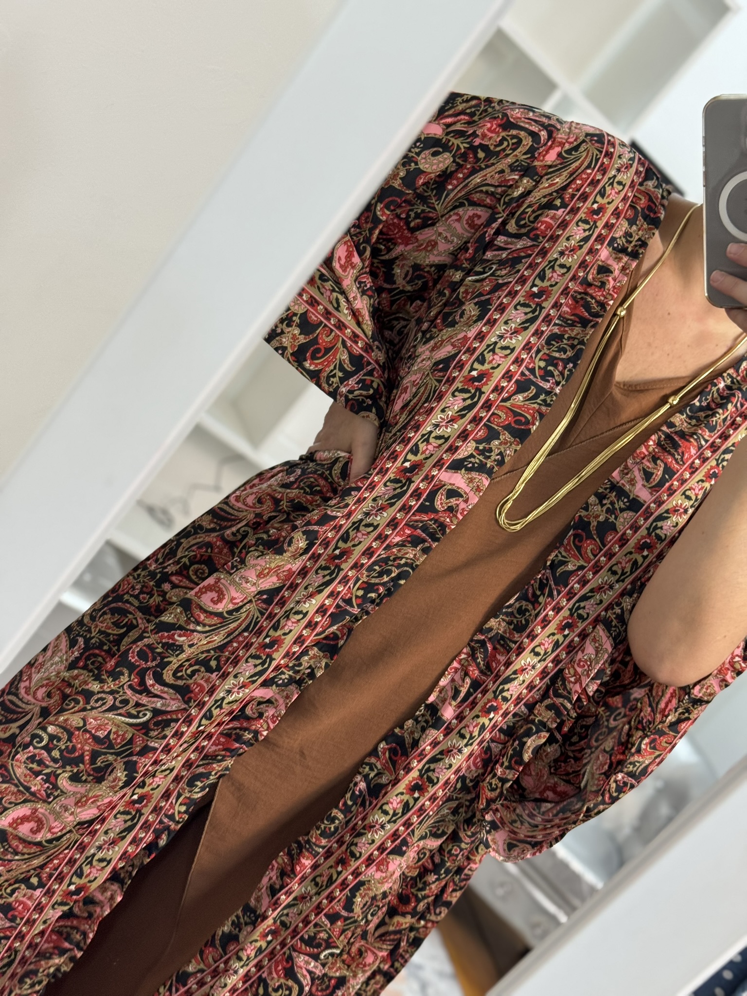 Kimono largo cinturón