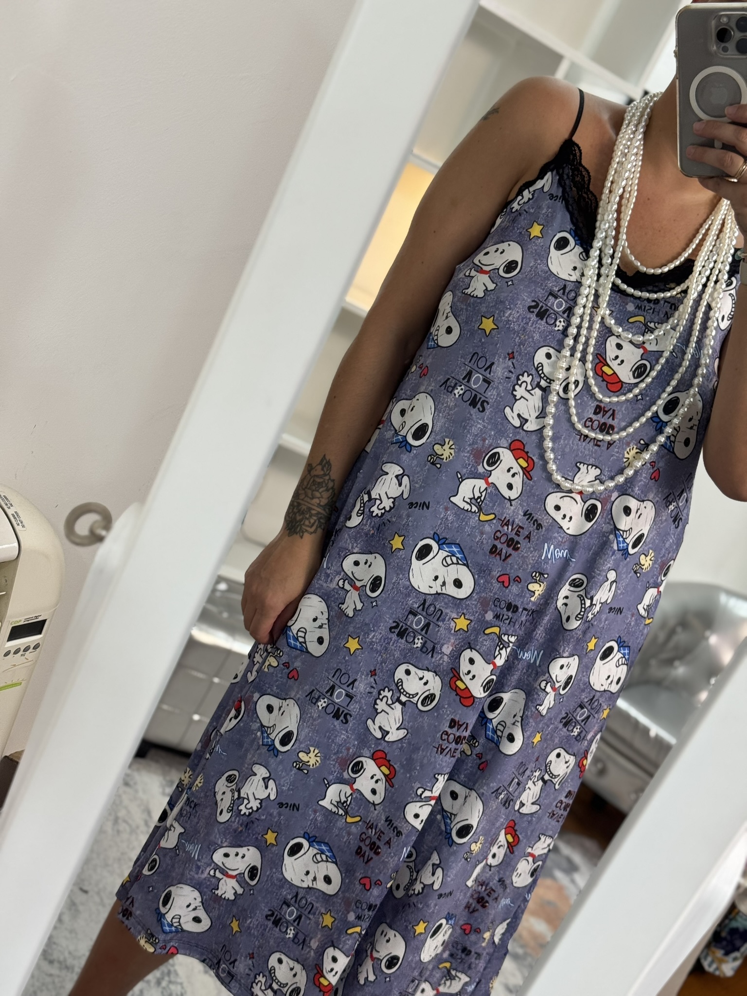 Vestido lencero tela fría