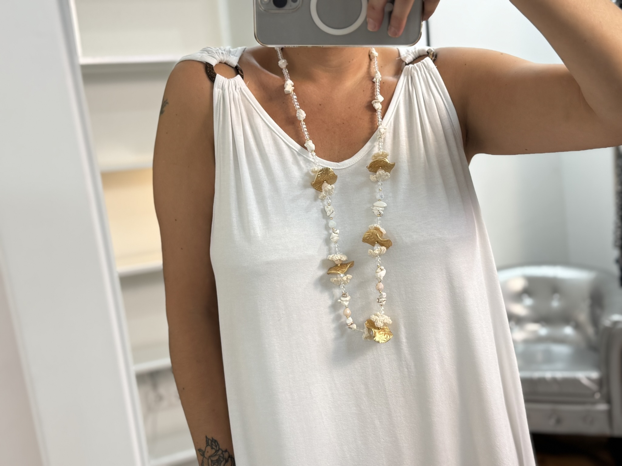 Vestido detalle hombro