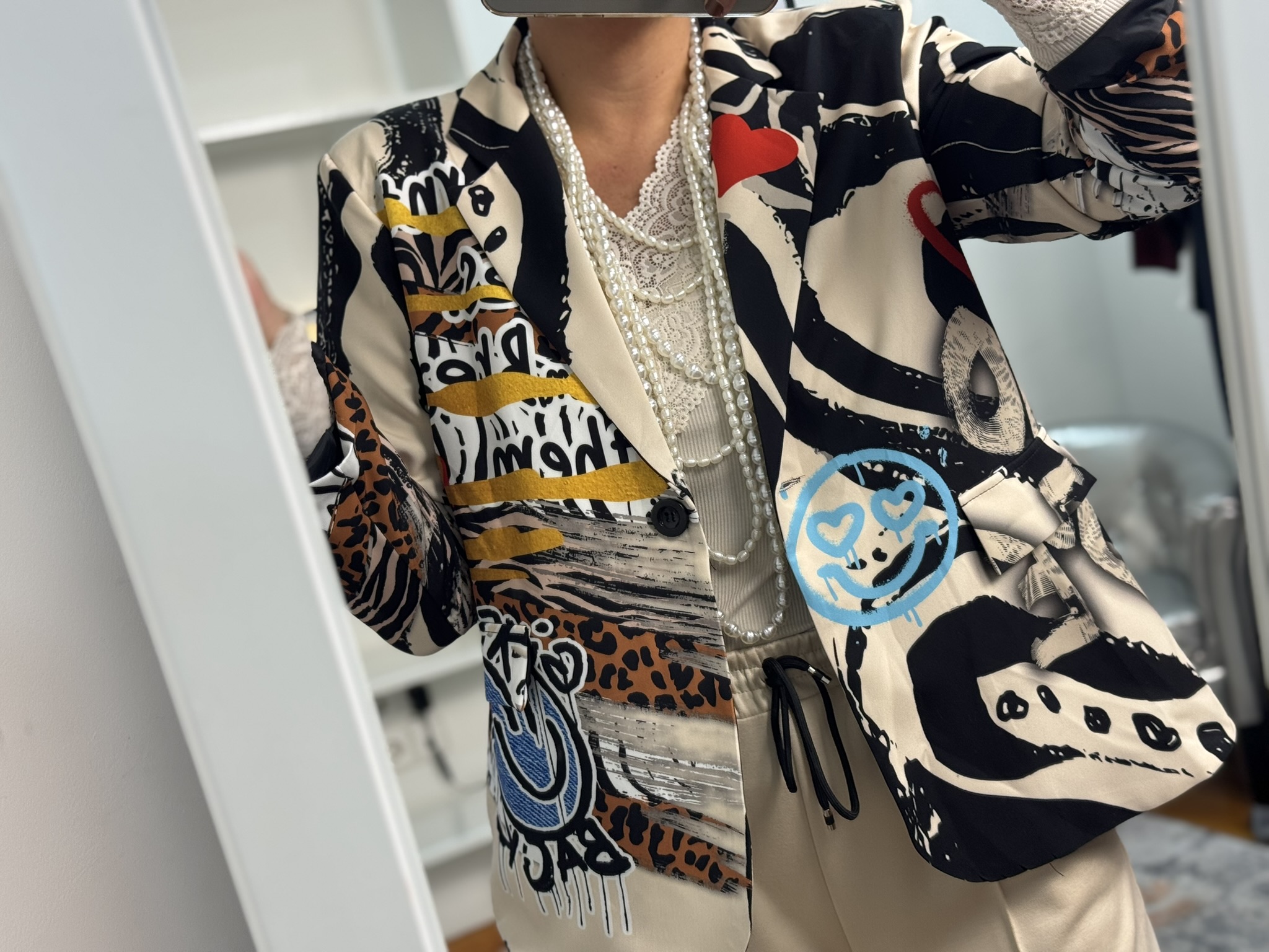 Blazer estampado