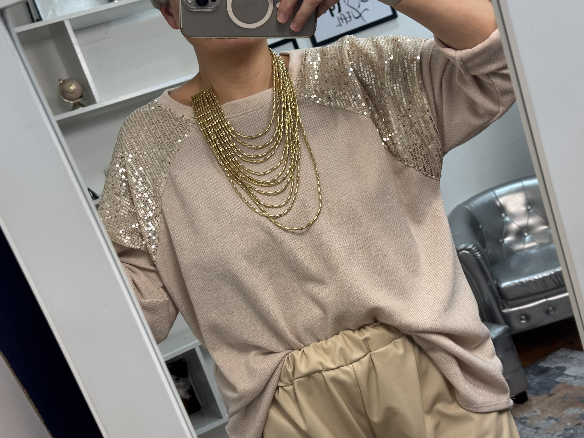 Jersey soft lentejuelas 