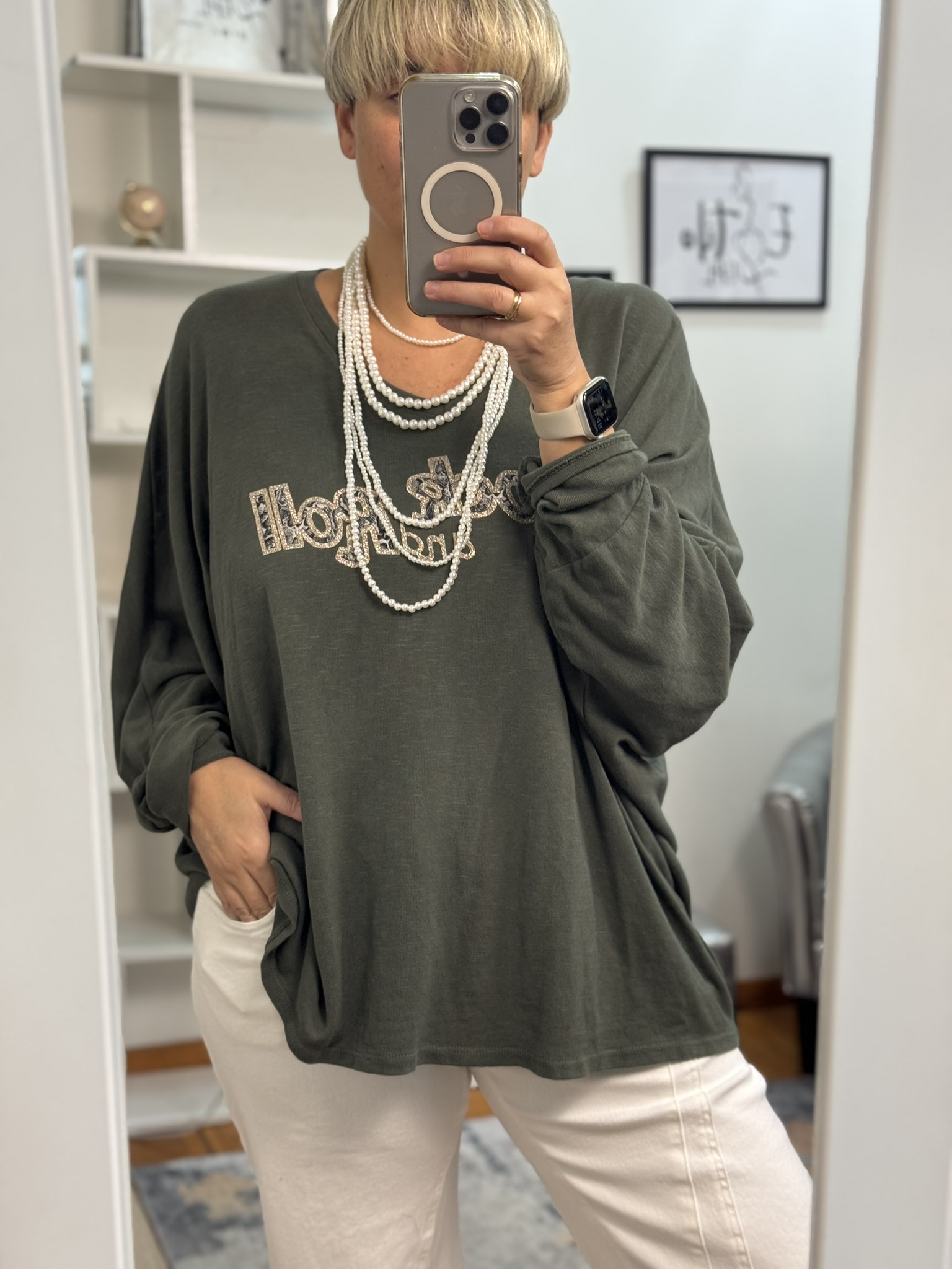 Camiseta oversize algodón Rock