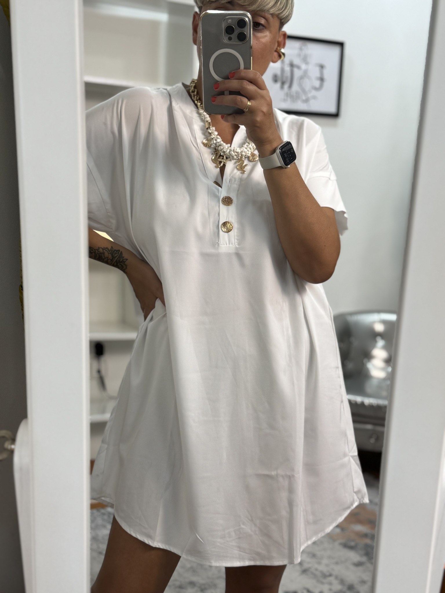Camisa fluida botones