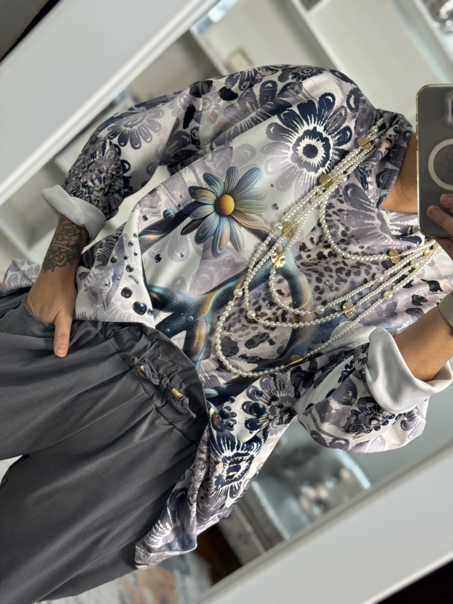 Sudadera estampada paz