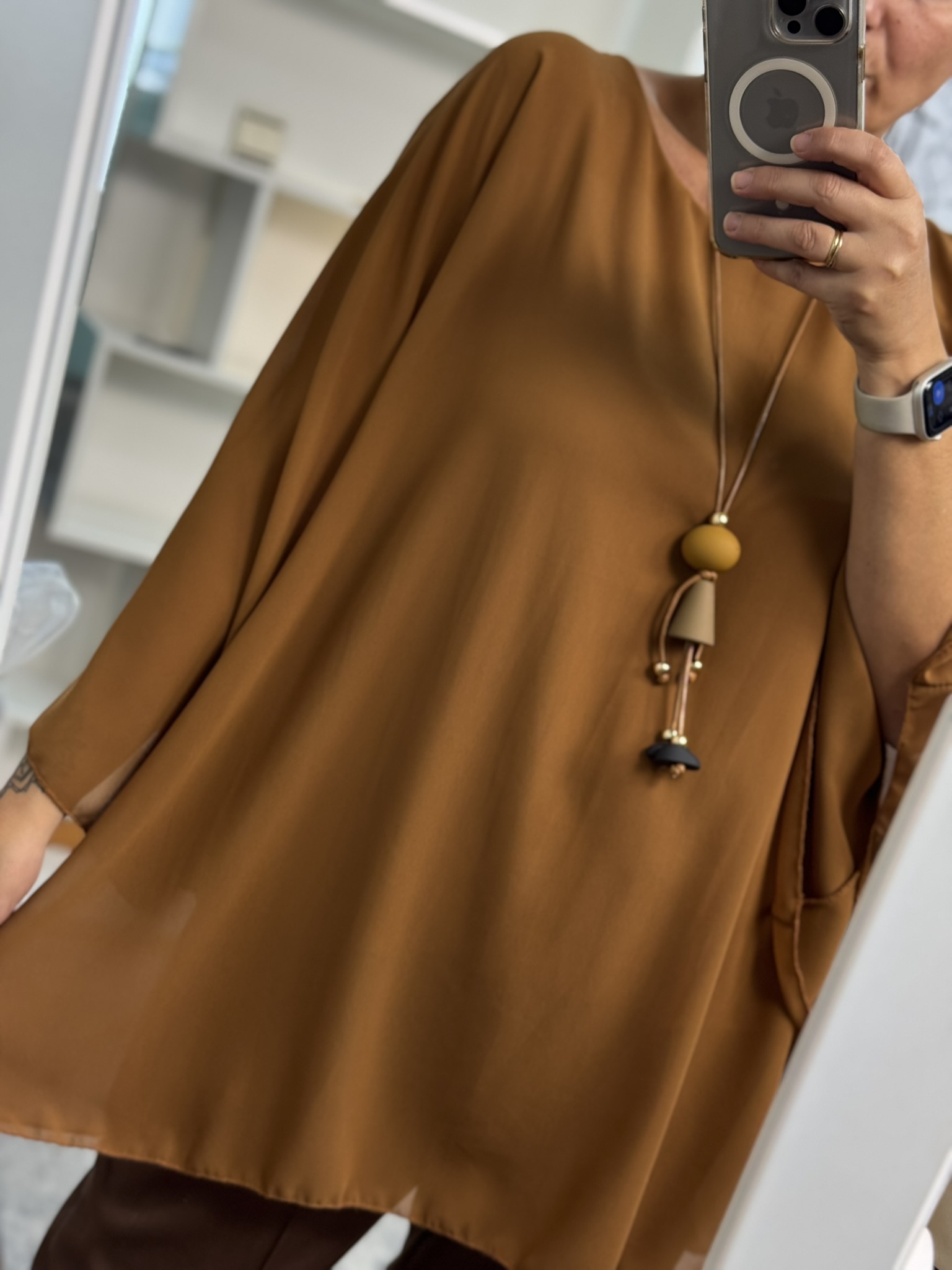Camisa fluida oversize