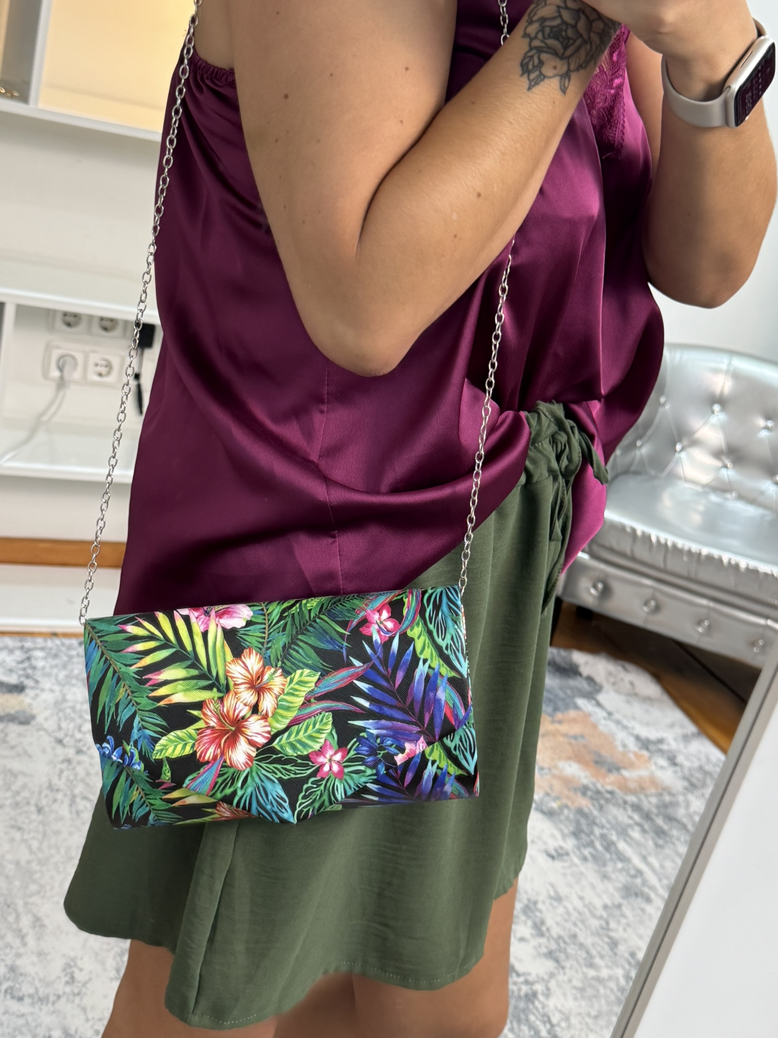 Bolso estampado floral