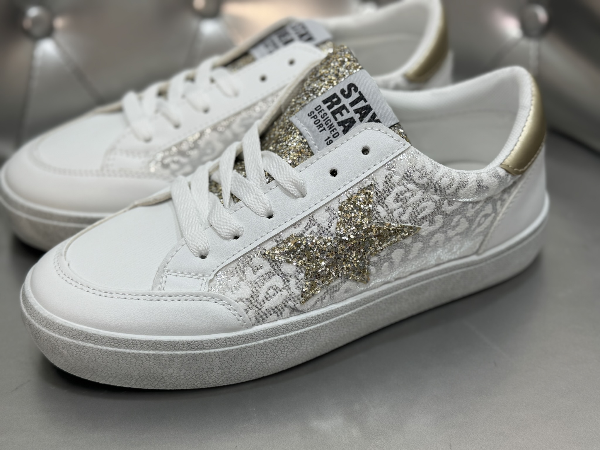 Zapatilla estrella brillos