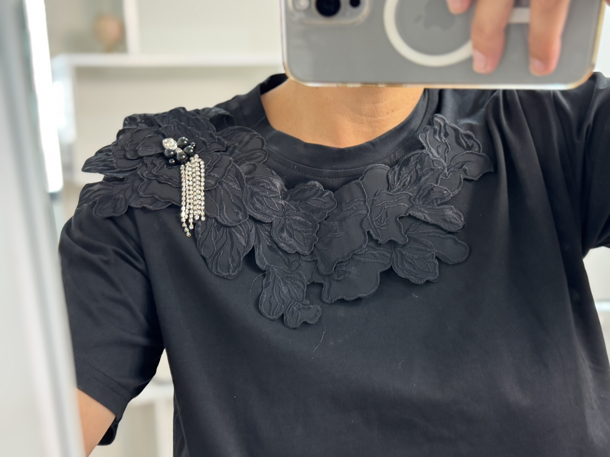 Camiseta premium bordados
