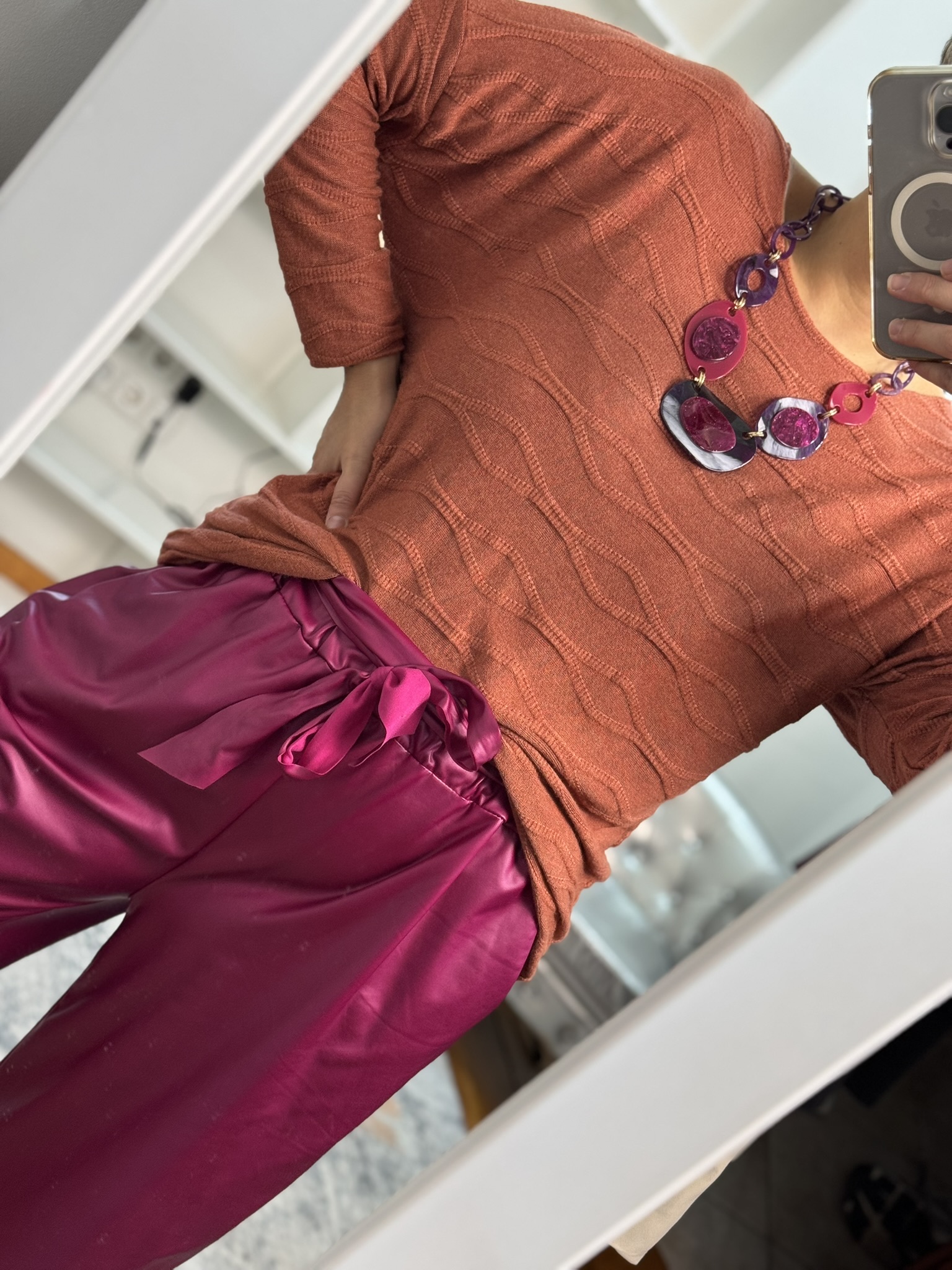 Collar morado/buganvilla