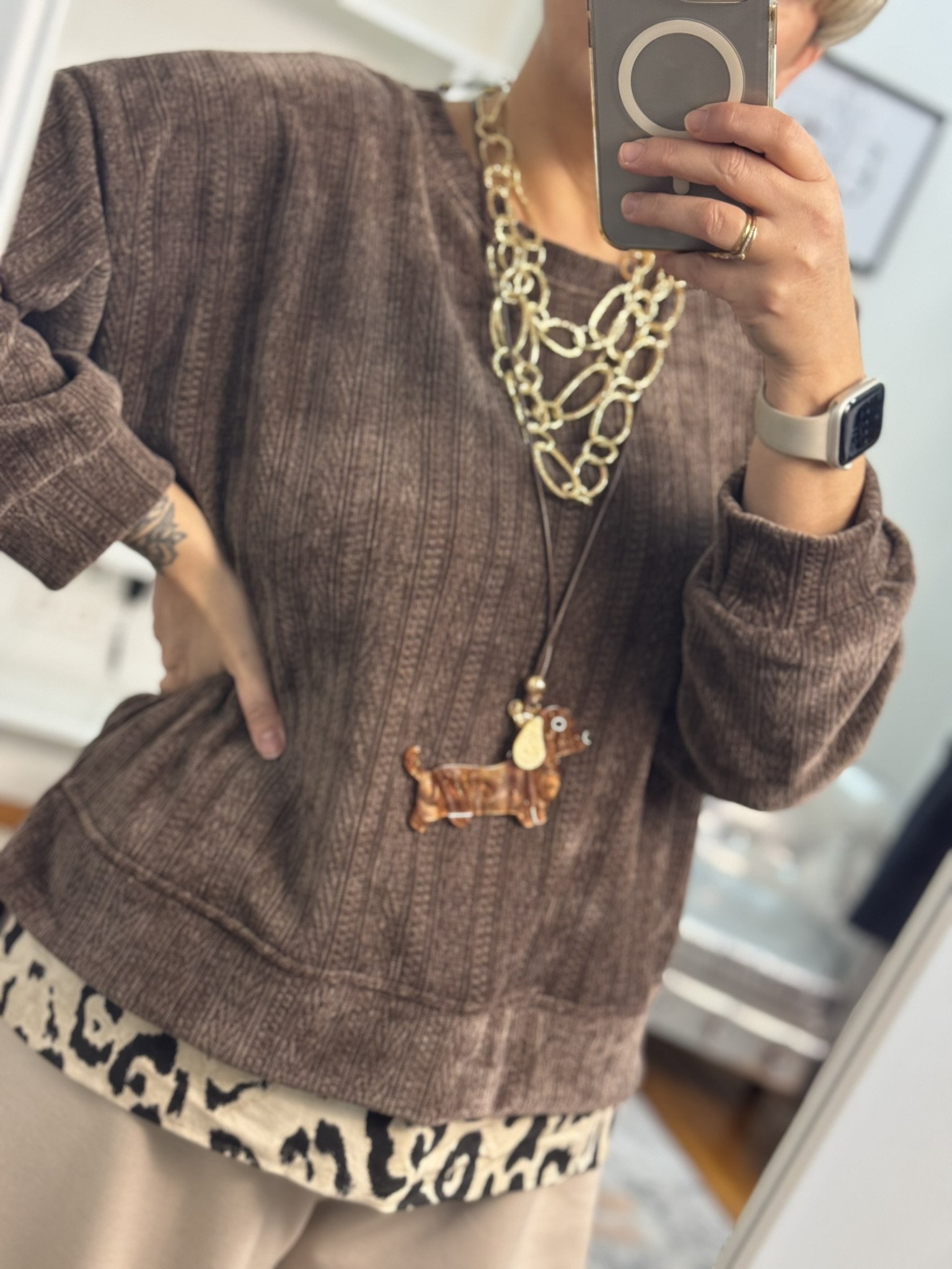 Sudadera terciopelo combinada 