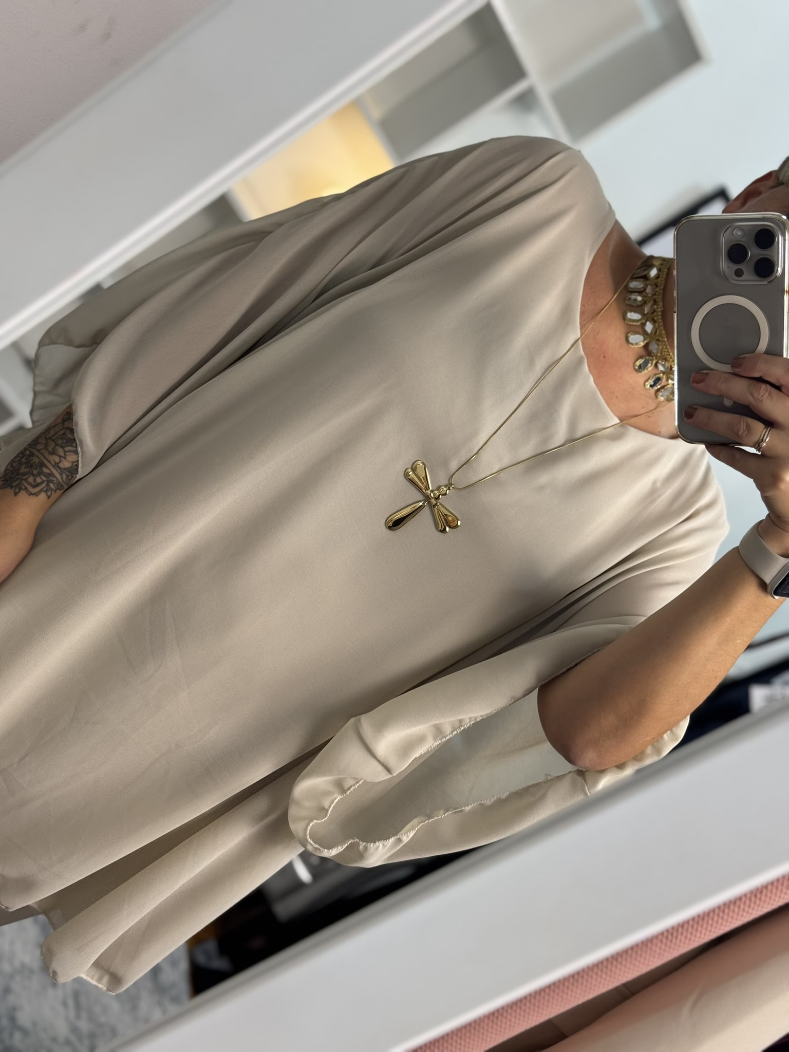 Camisa evasé gasa