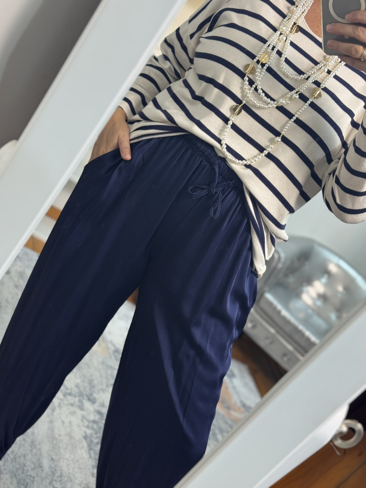 Bombacho satinado cordón