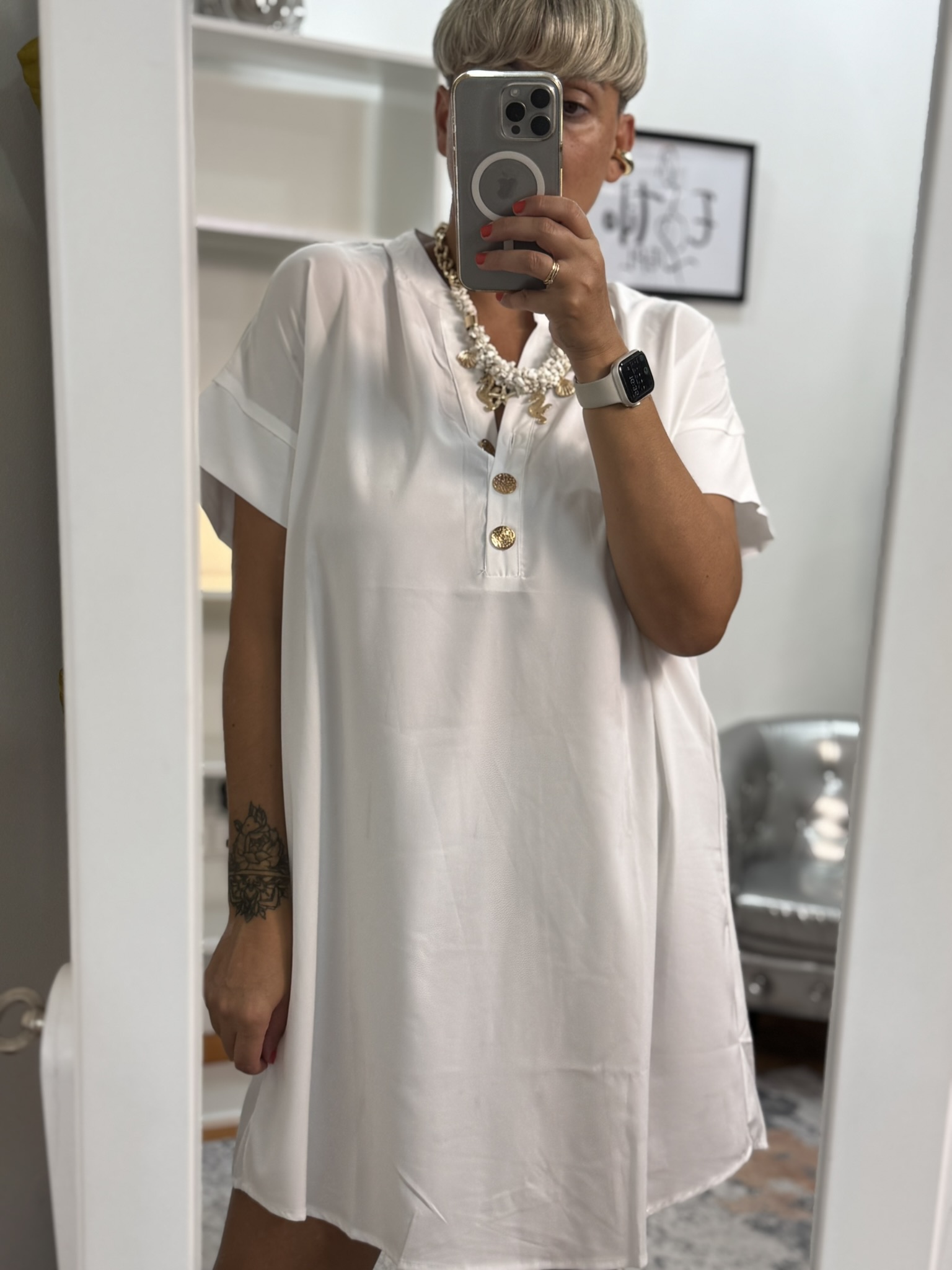 Camisa fluida botones