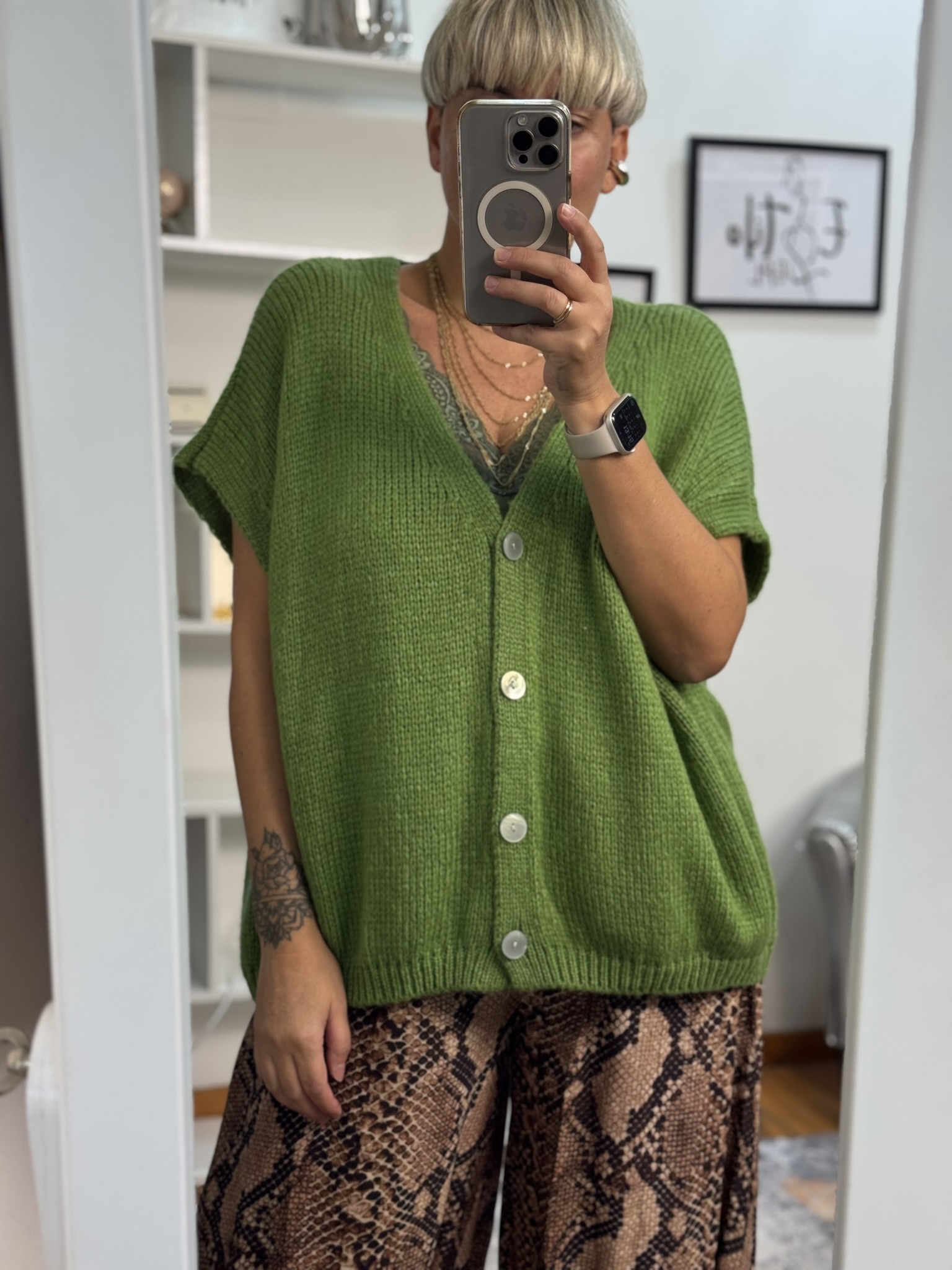 Chaleco de punto oversize 
