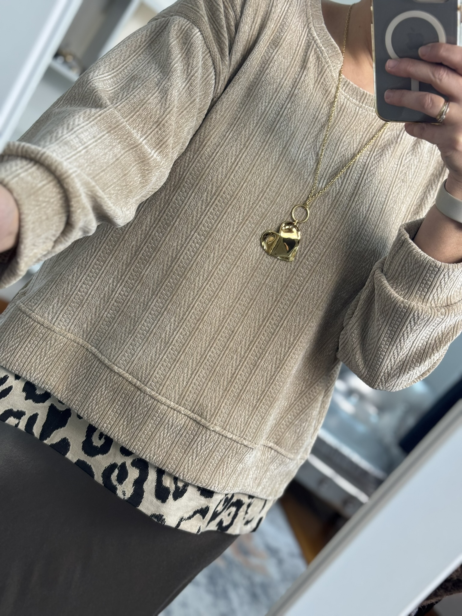 Sudadera terciopelo combinada 