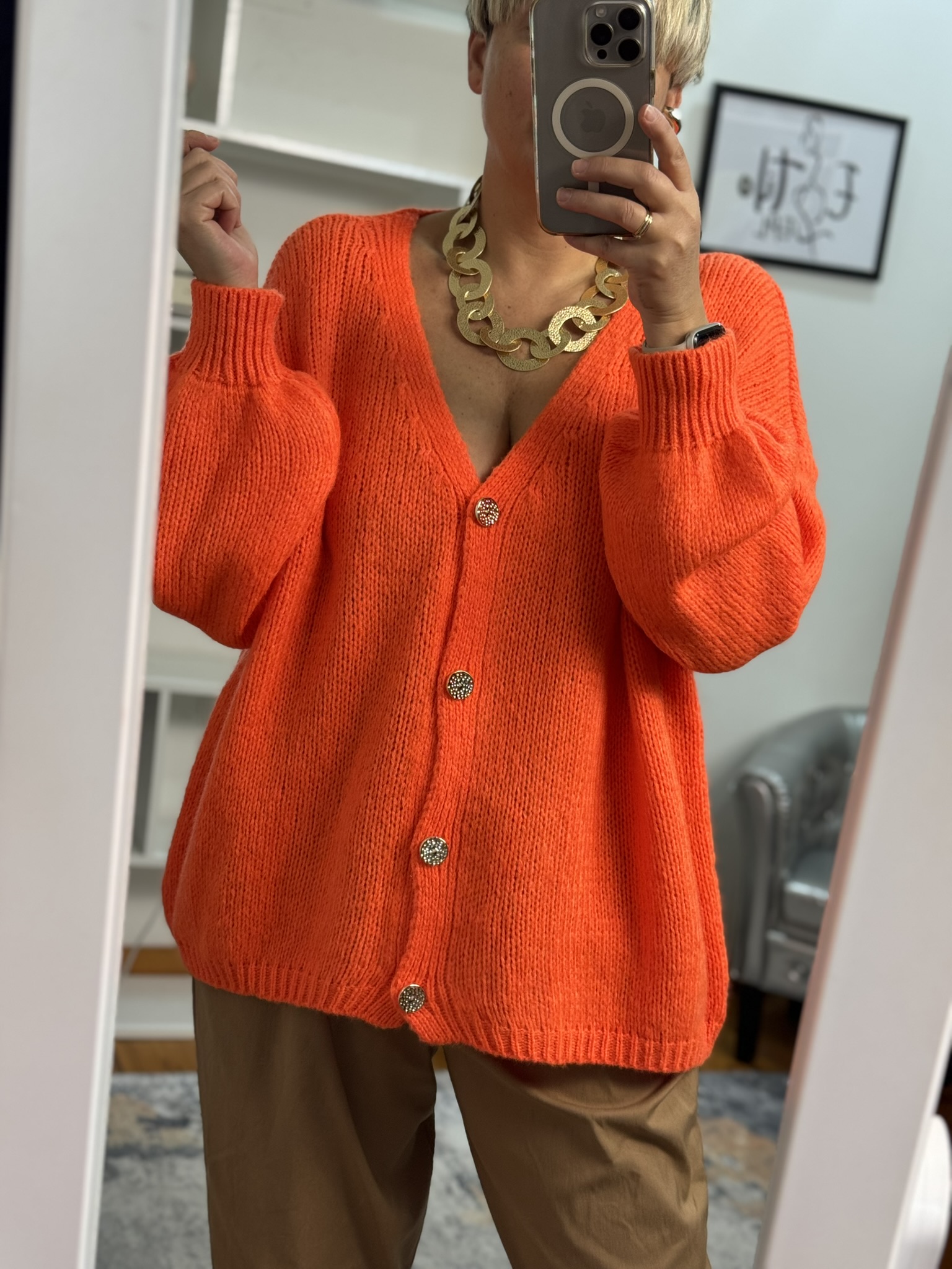 Chaleco de punto oversize 