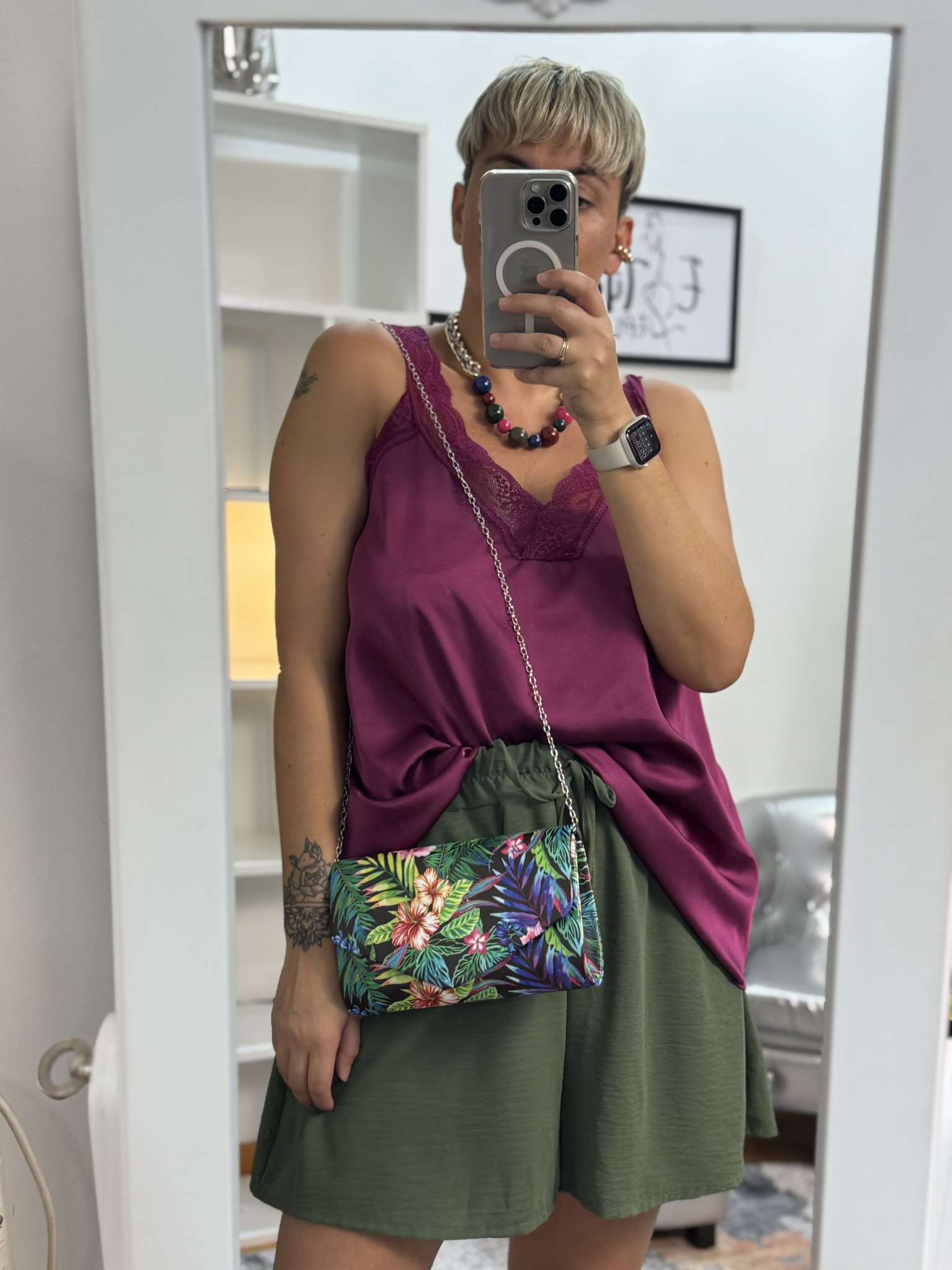 Bolso estampado floral