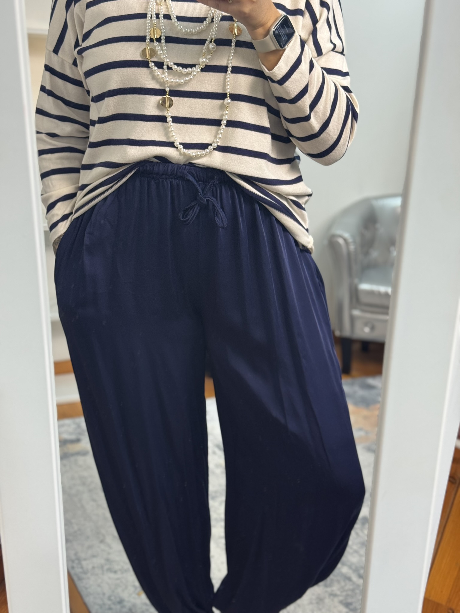 Bombacho satinado cordón