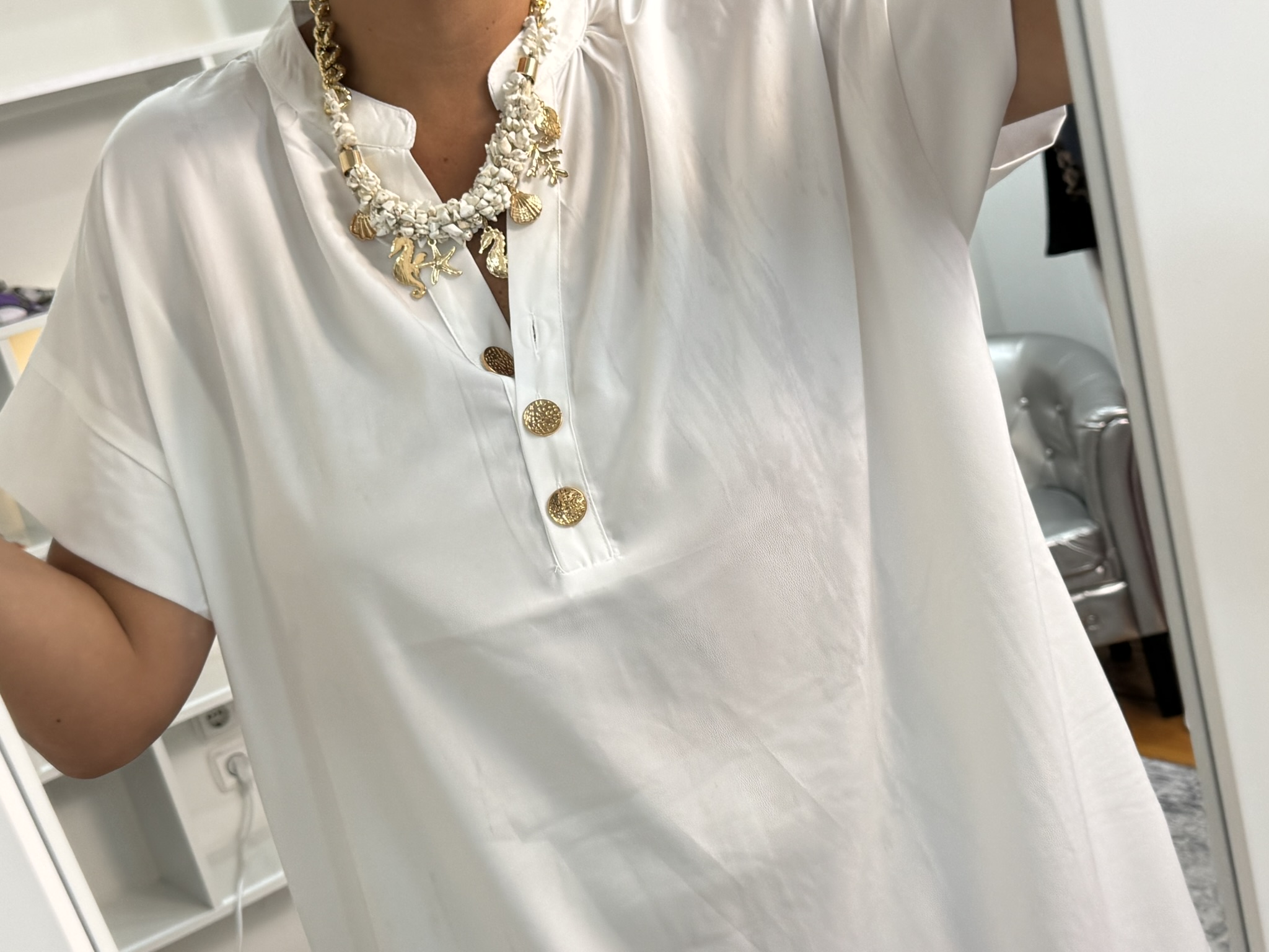 Camisa fluida botones