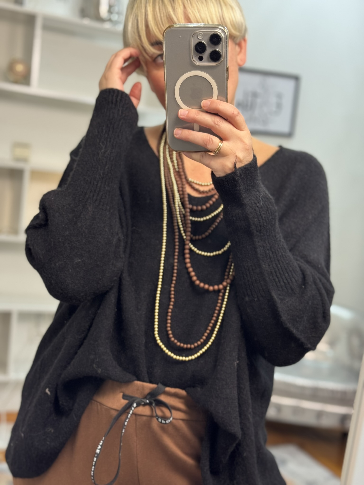 Jersey punto efecto cashmere